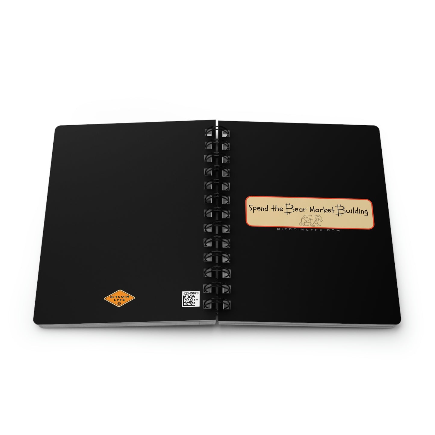 Bitcoin LYFE Spiral Bound Journal, Bear Market Building