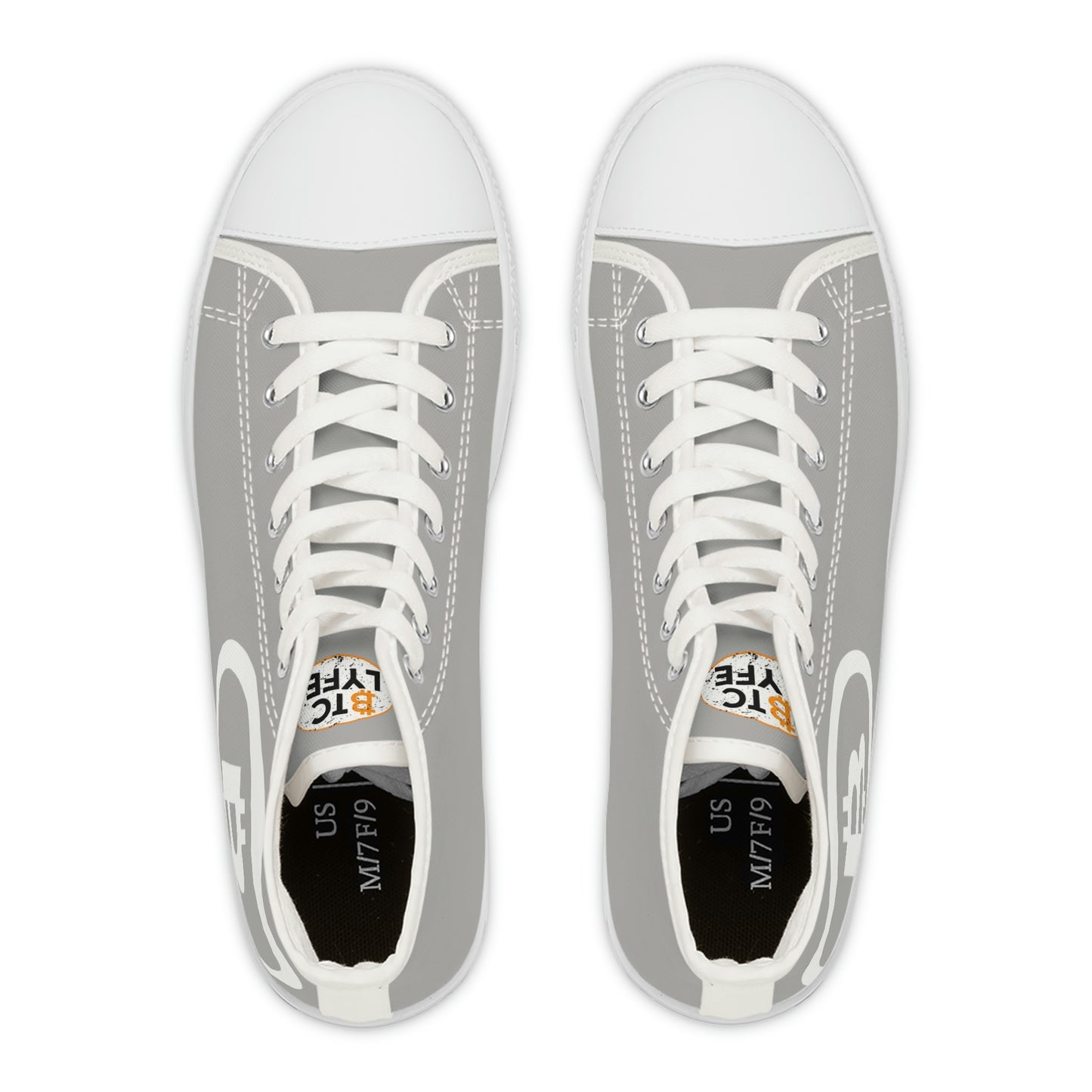 Bitcoin Women's High Top Sneakers, BTC4