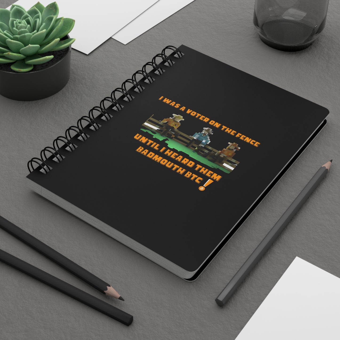 Vote - No Fence Spiral Bound Journal