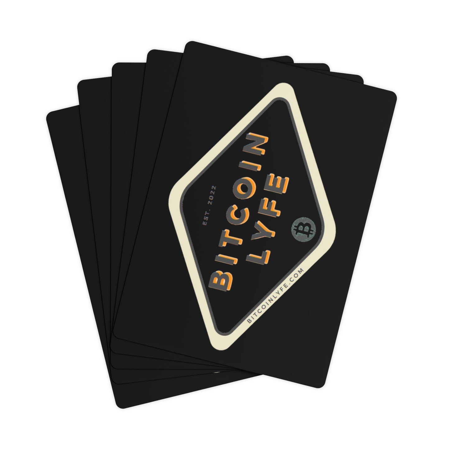 Bitcoin LYFE (Transparent) Poker Cards
