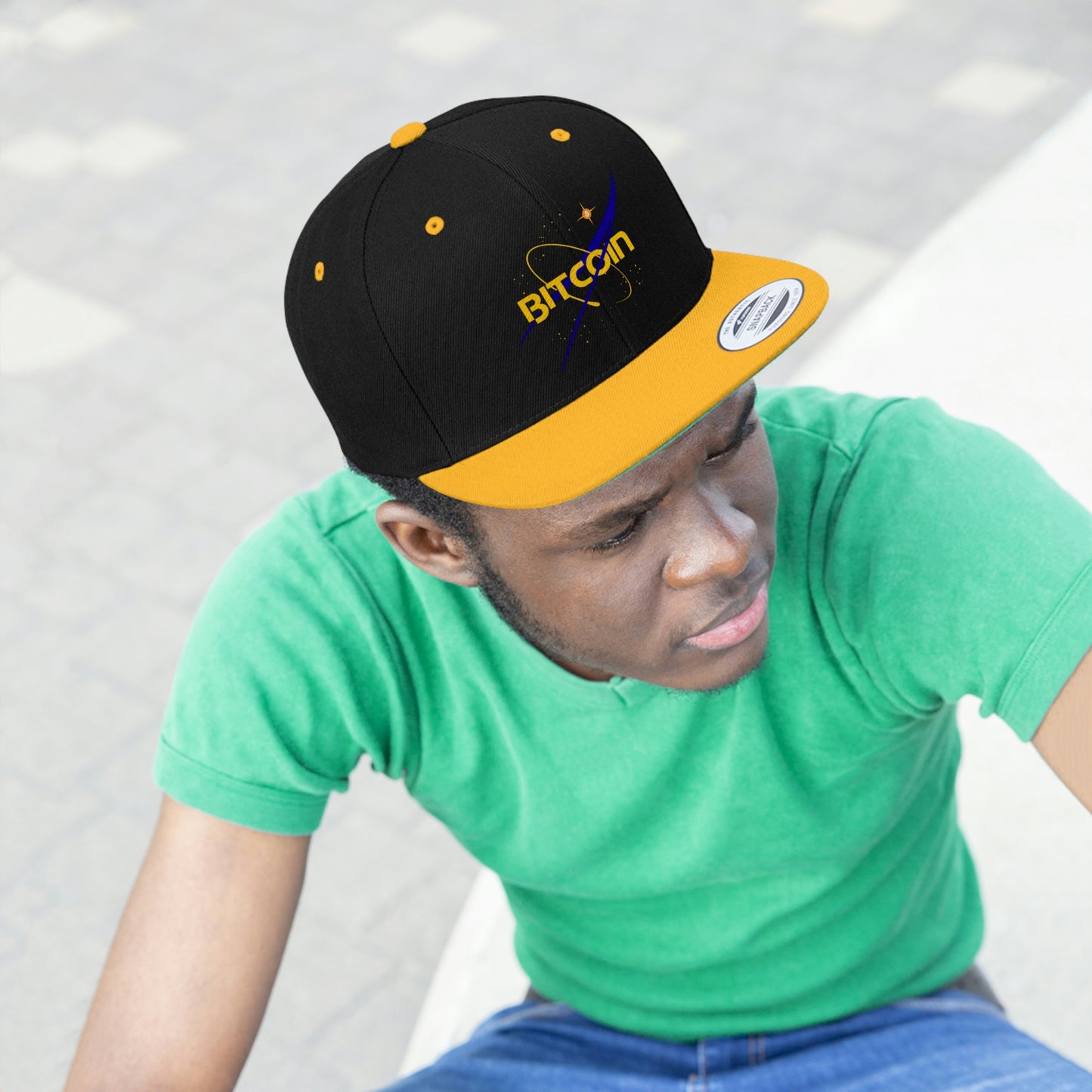 B in Space2 Flat Bill Hat, Four Colors
