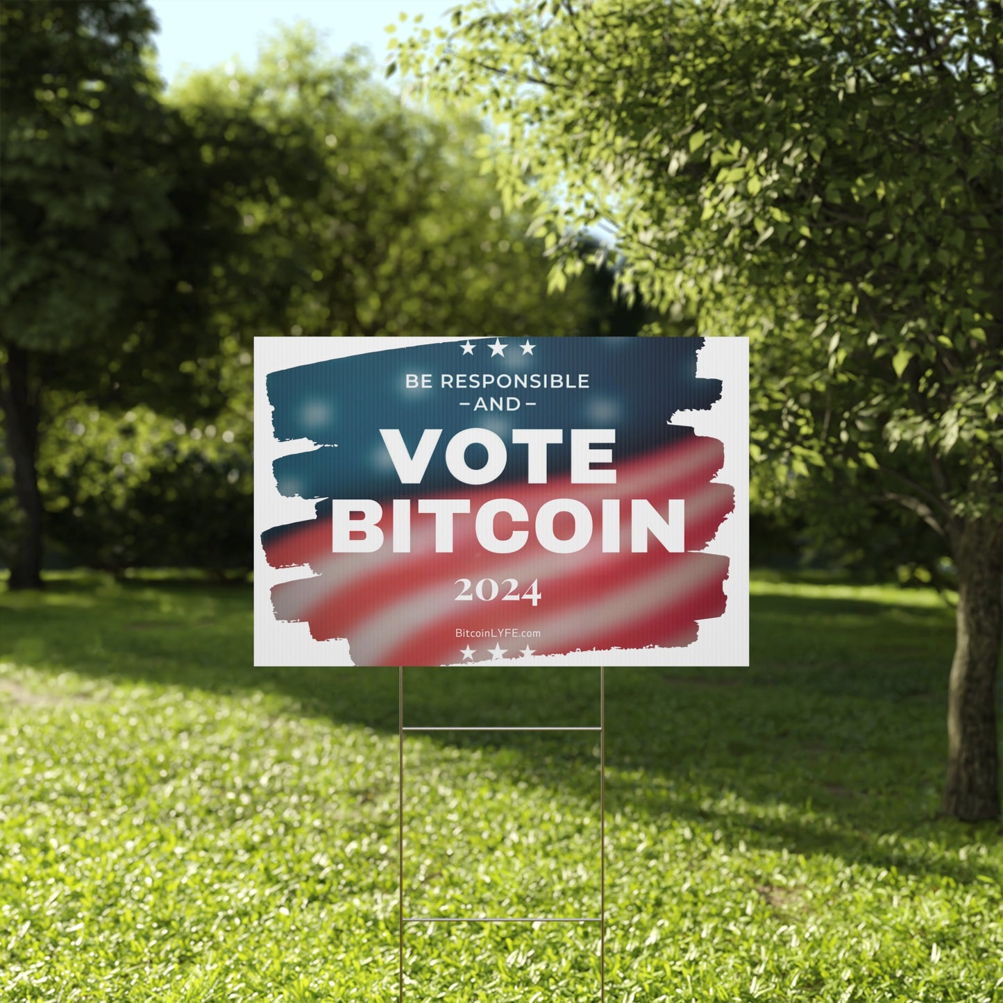 Vote - Responsibility Plastic Yard Sign