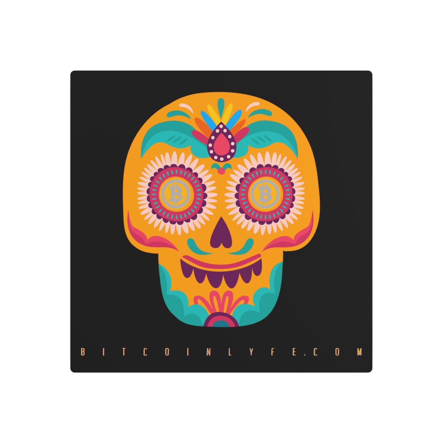 Día de los Muertos Metal Art Sign, Diecisiete