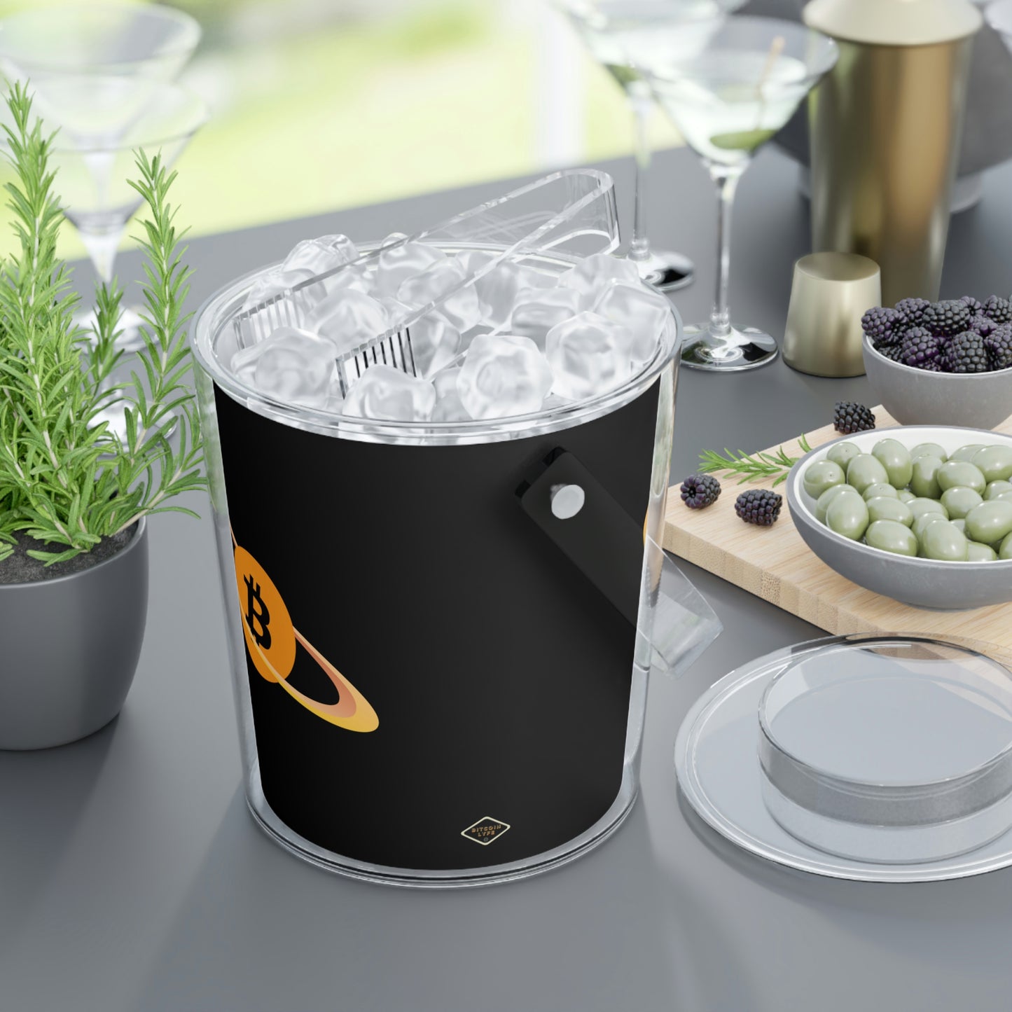 Planet B Ice Bucket with Tongs