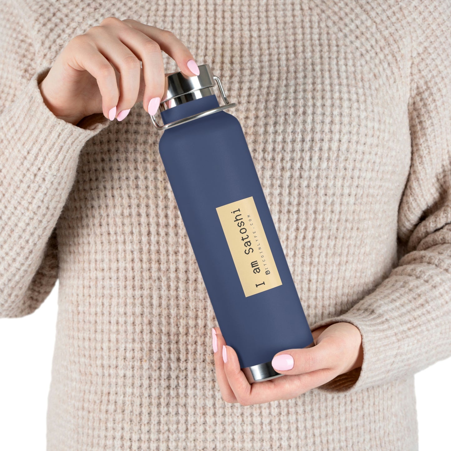I Am Satoshi 22oz Vacuum Insulated Bottle - Five