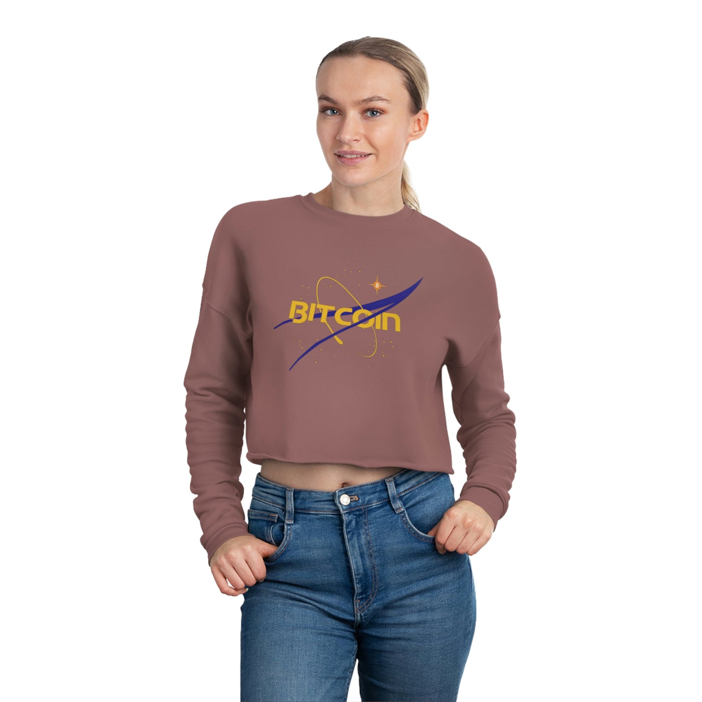 B in Space2 Women's Cropped Sweatshirt