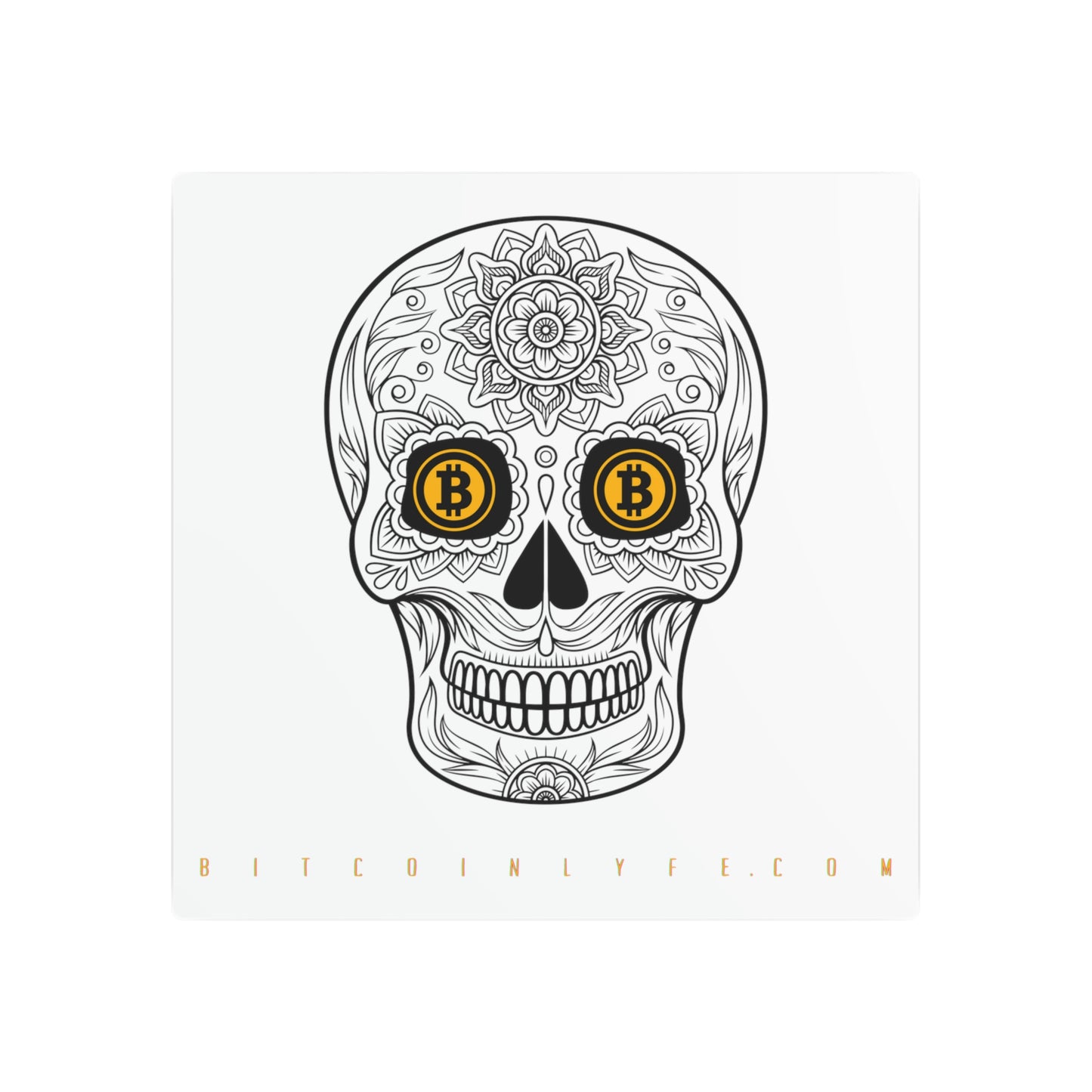 Día de los Muertos Metal Art Sign, Siete