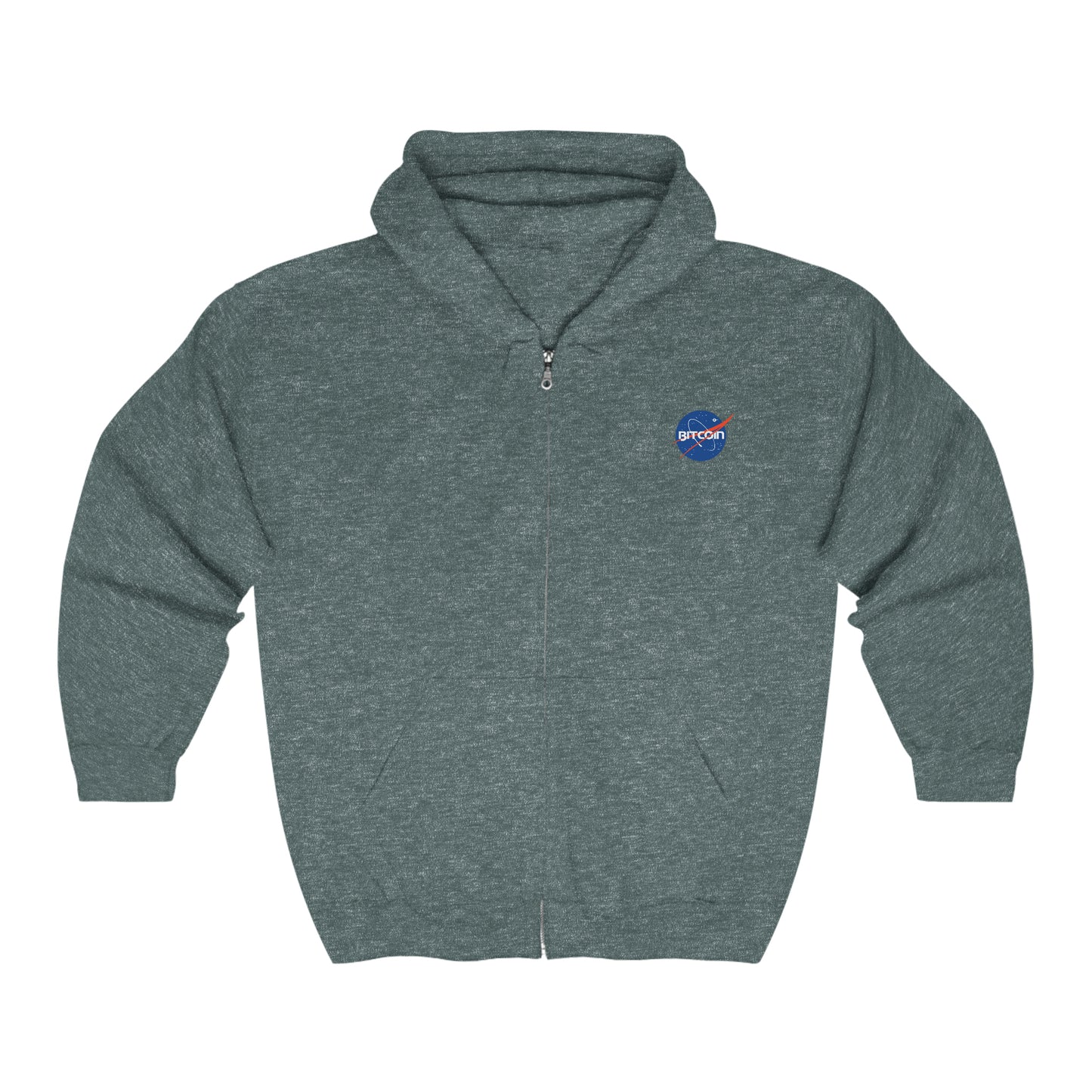 B in Space1 Heavy Blend™ Full Zip Hooded Sweatshirt