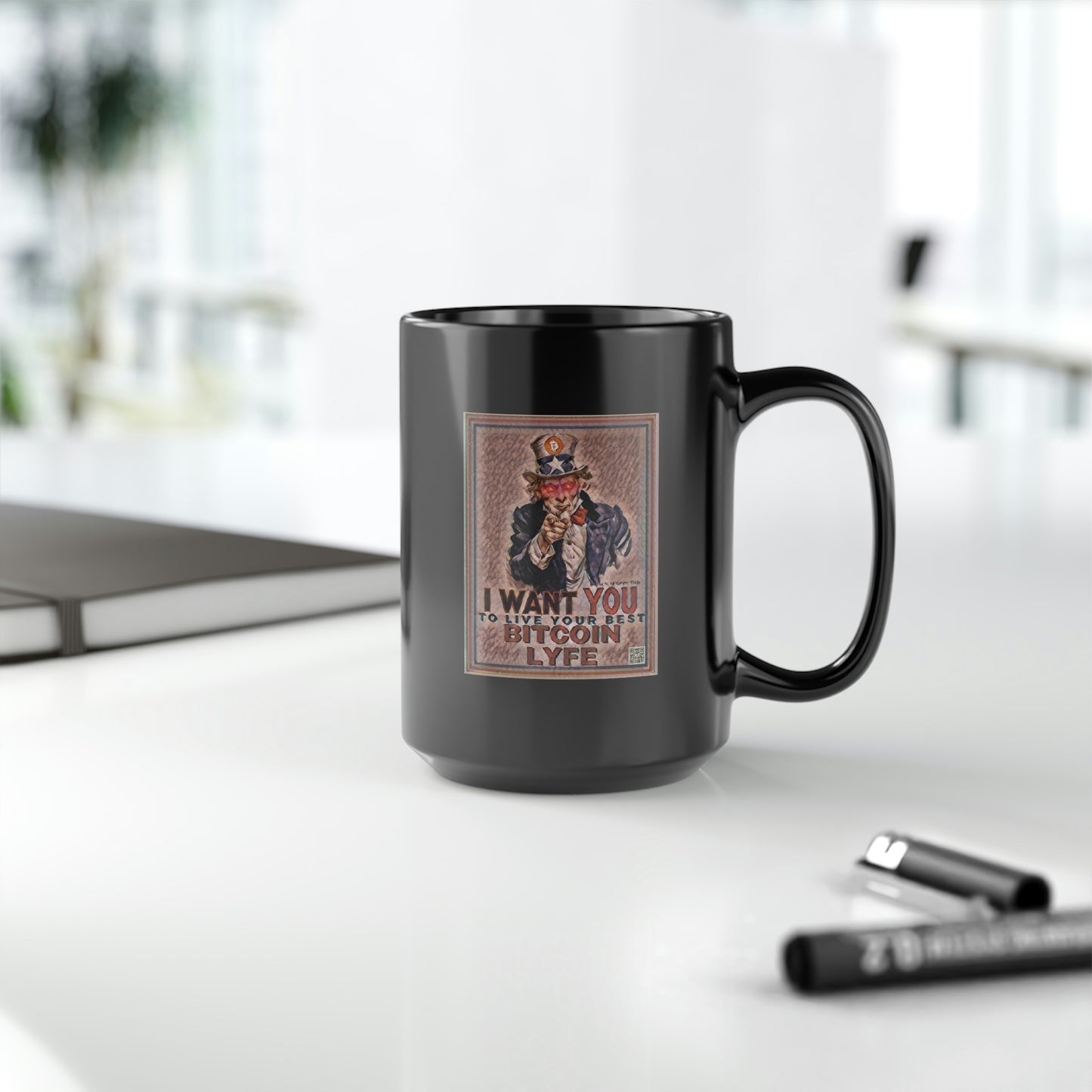 Bitcoin LYFE Uncle Sam Mug