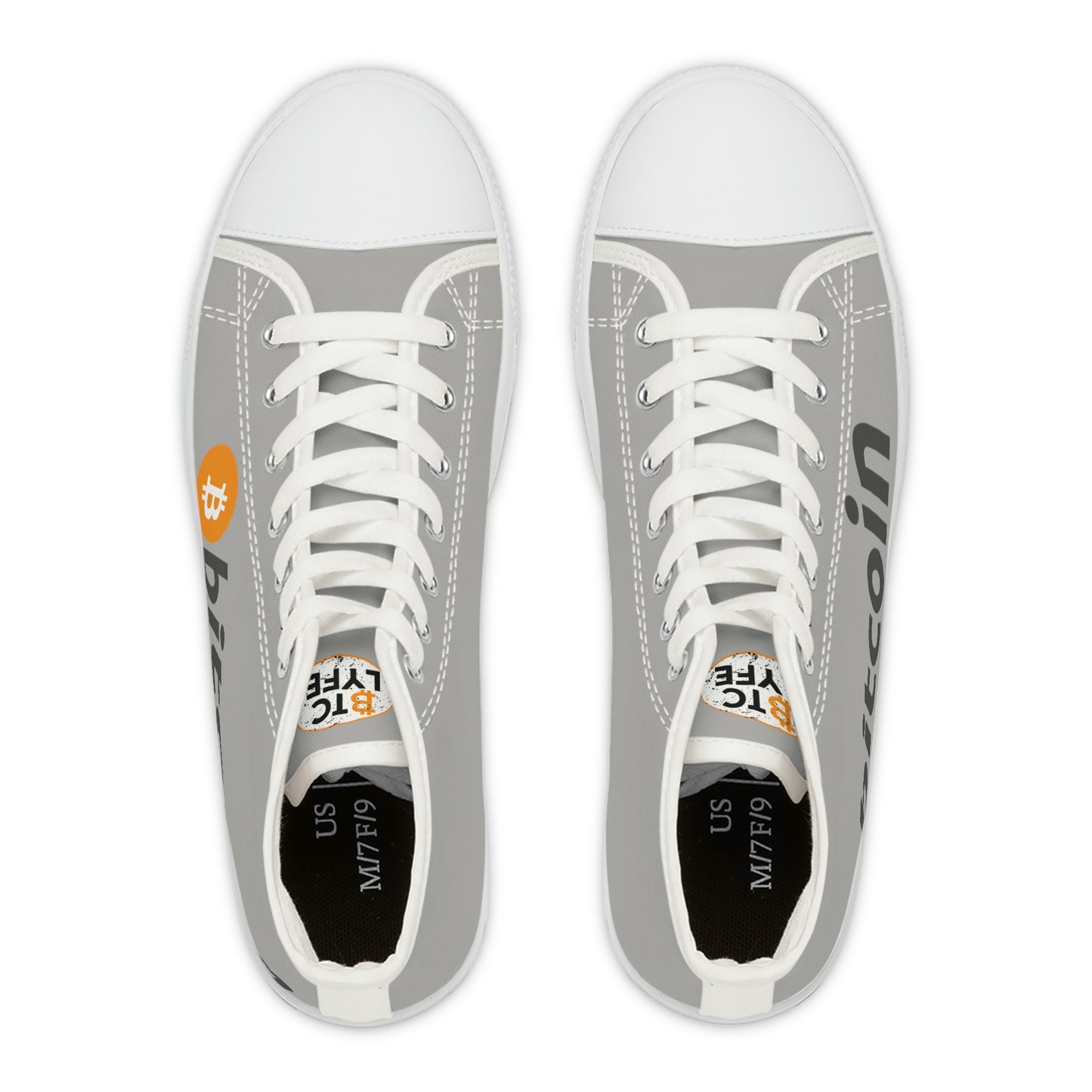 Bitcoin Women's High Top Sneakers, BTC1