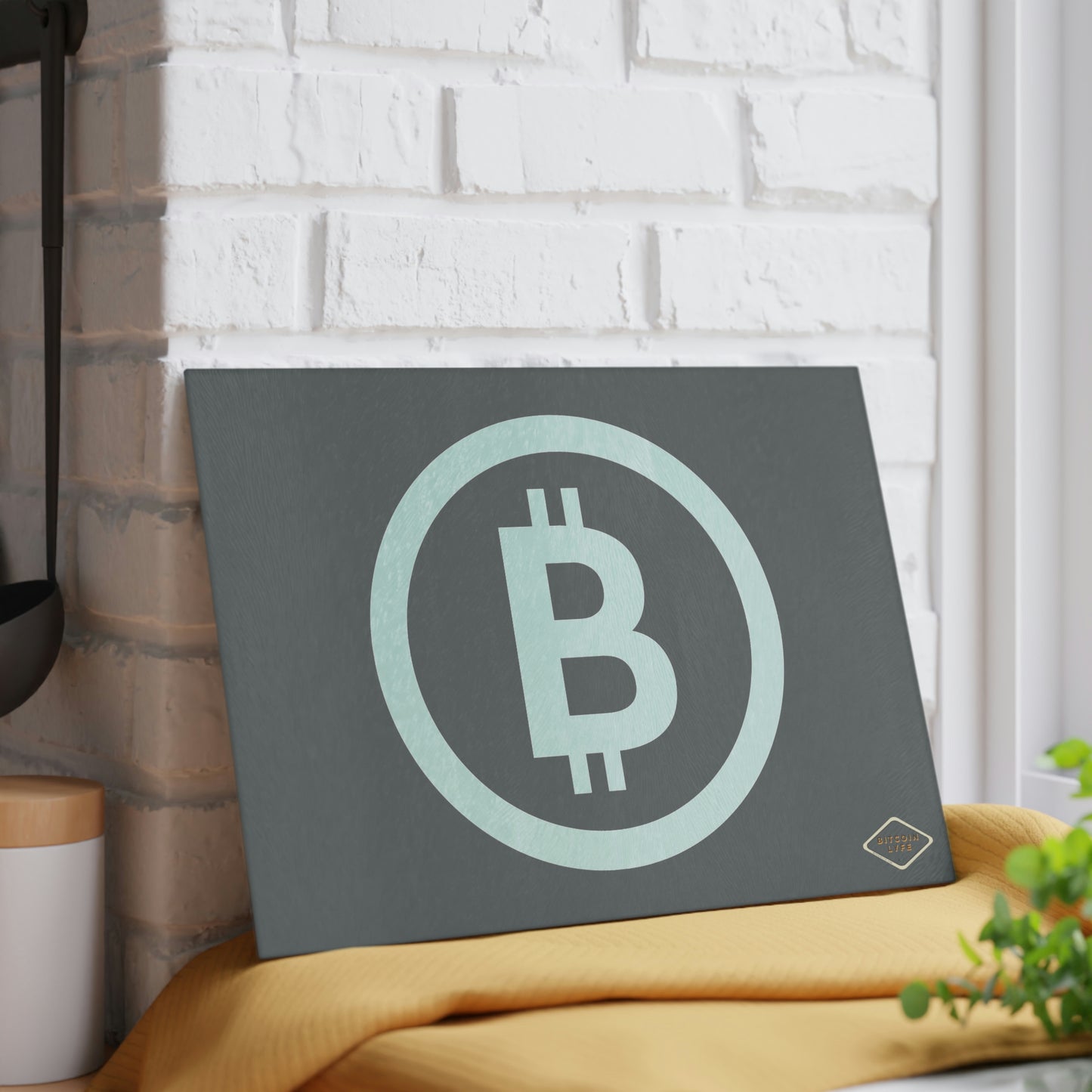Bitcoin Glass Cutting Board, BTC4
