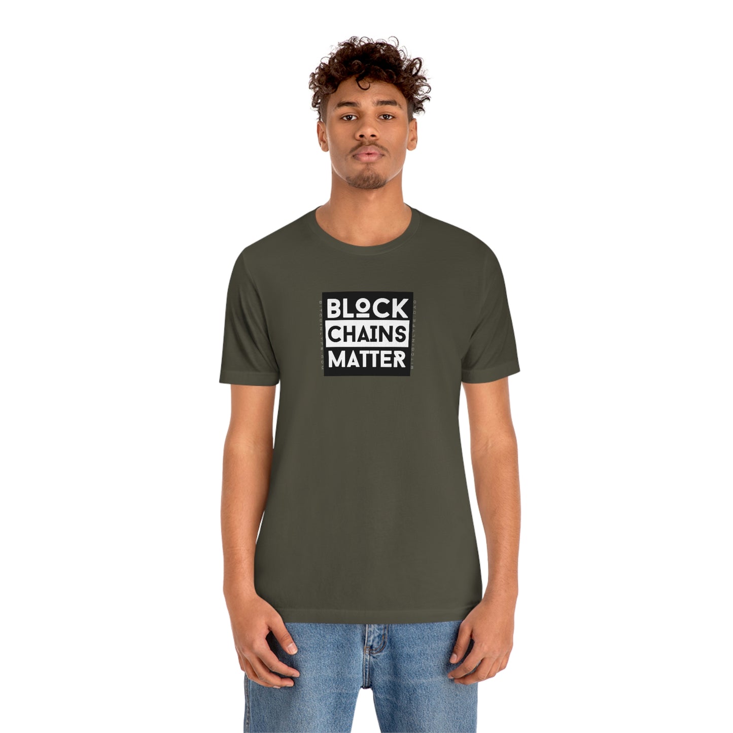Bitcoin LYFE Block Chains Matter T-Shirt