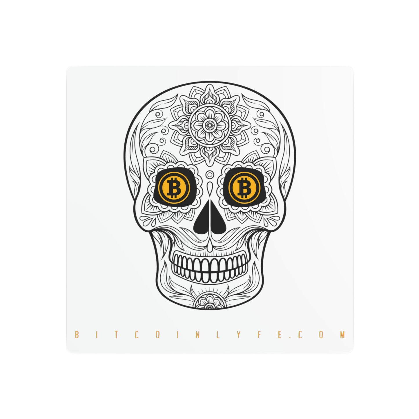 Día de los Muertos Metal Art Sign, Siete