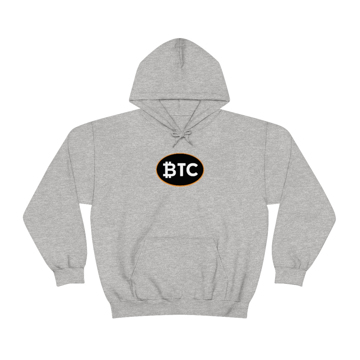 Bitcoin Oval #4 Hoodie, Blackout Version