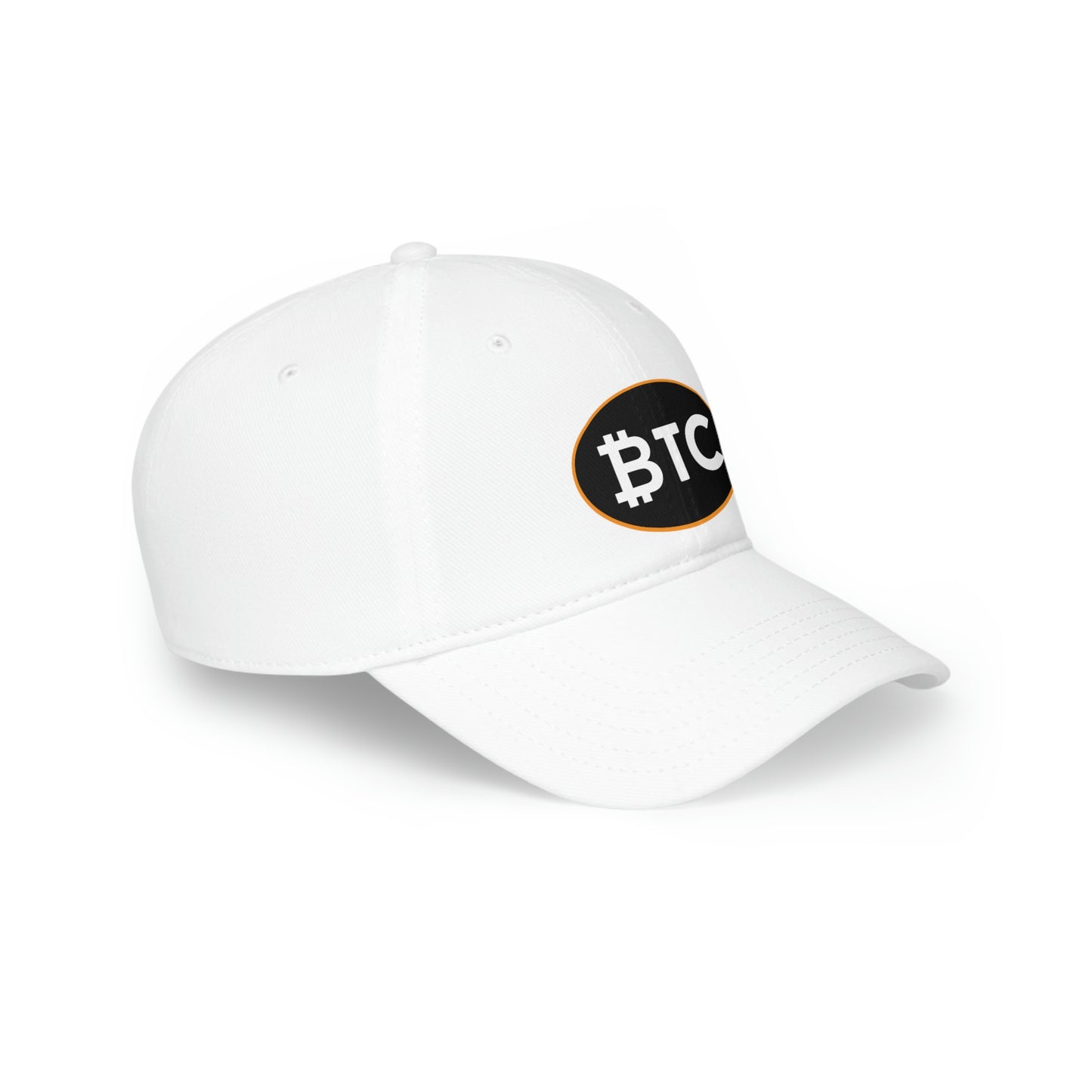 Bitcoin Oval #4 Low Profile Baseball Cap