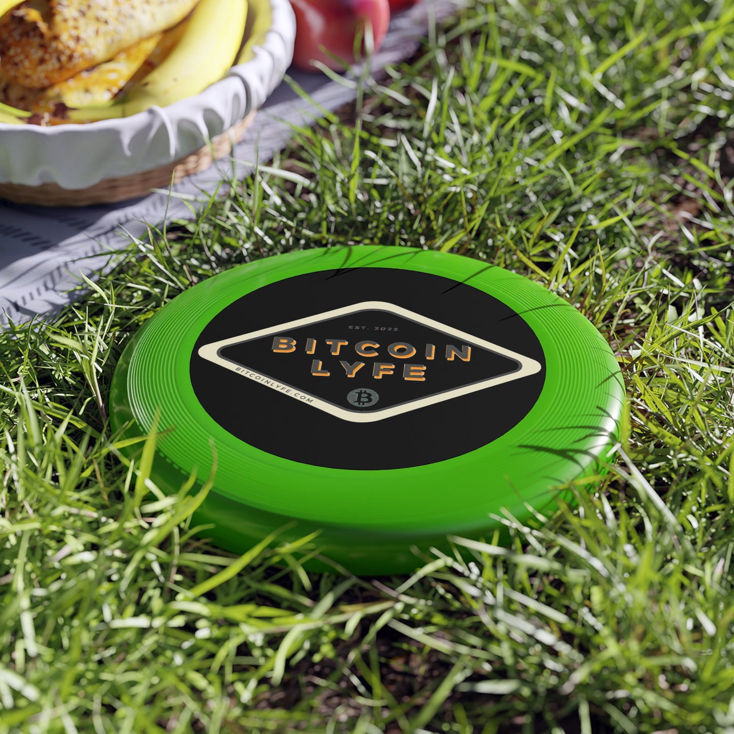 Bitcoin LYFE (Transparent) Wham-O Frisbee