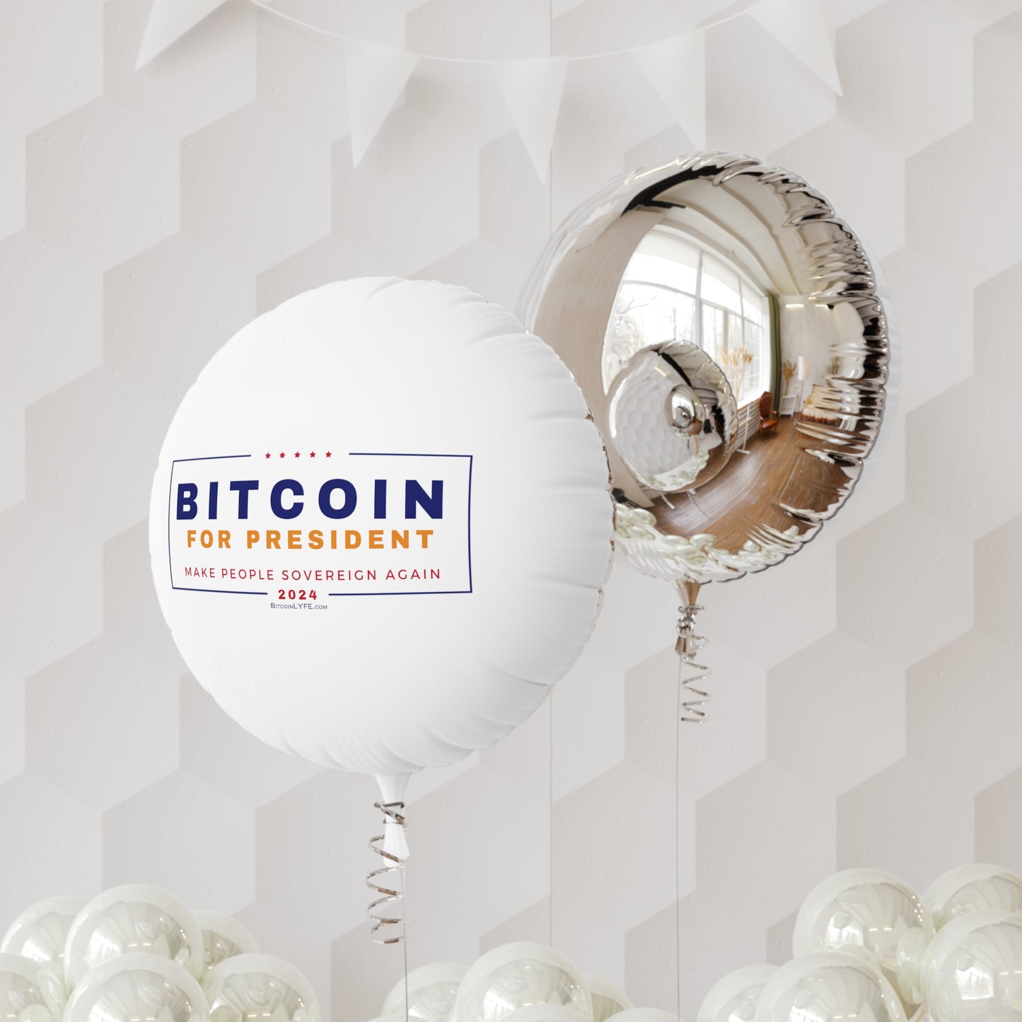 Vote - Bit...Sovereignty Mylar Helium Balloon, 22"