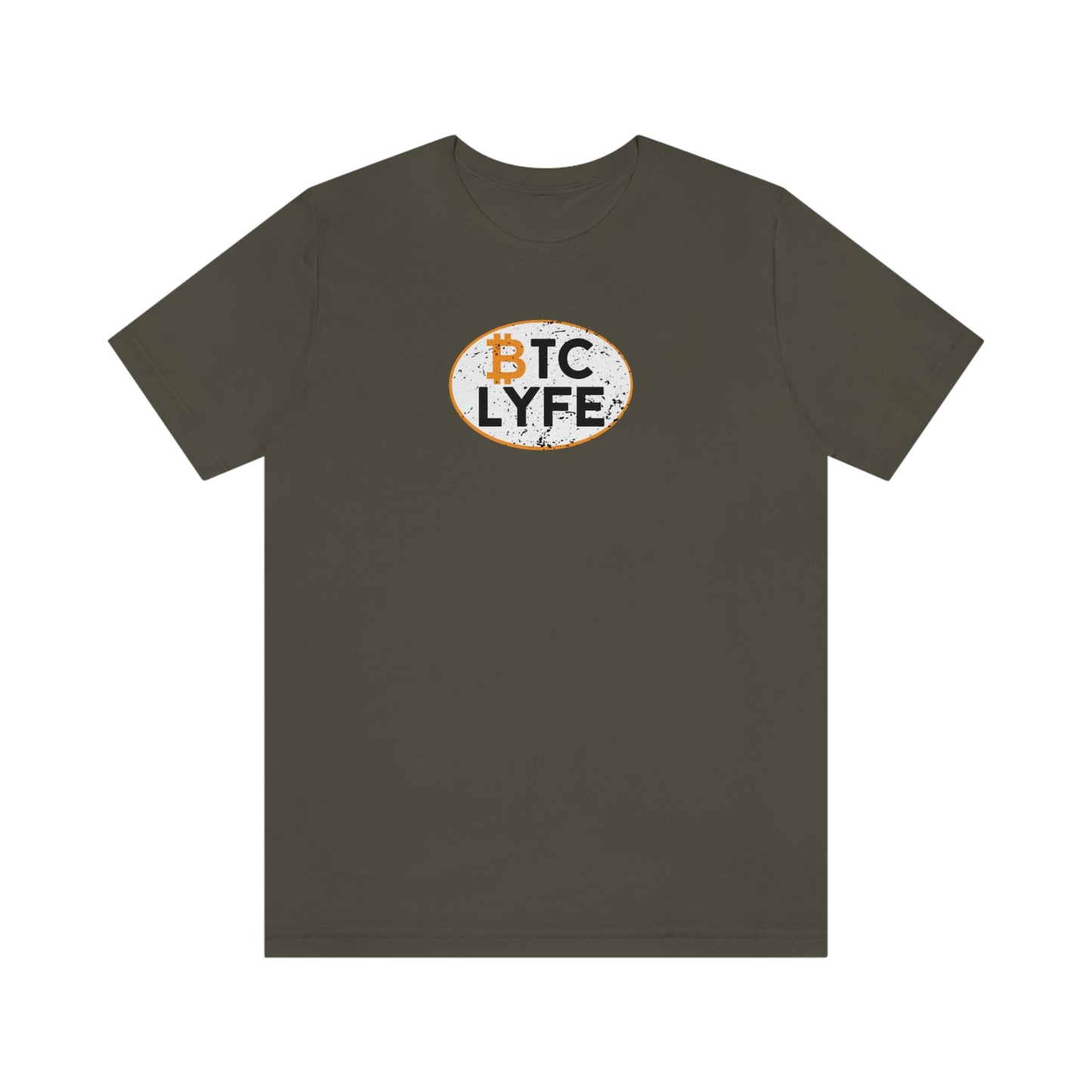 Bitcoin LYFE Oval T-Shirt