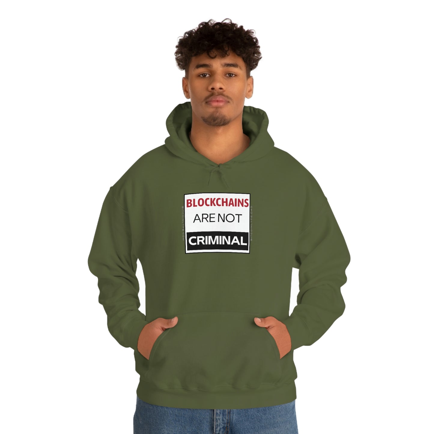 Blockchains are Not Criminal Hooded Sweatshirt