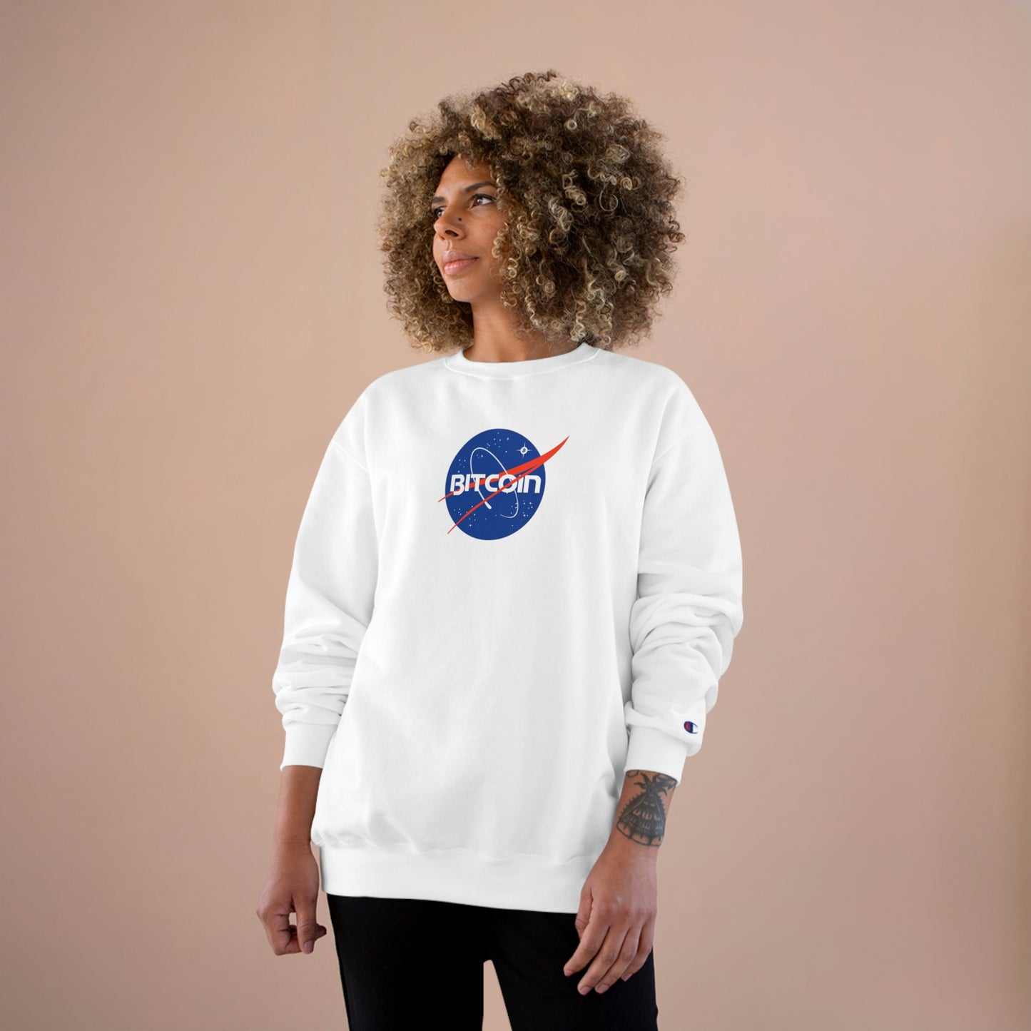 B in Space1 Champion Sweatshirt