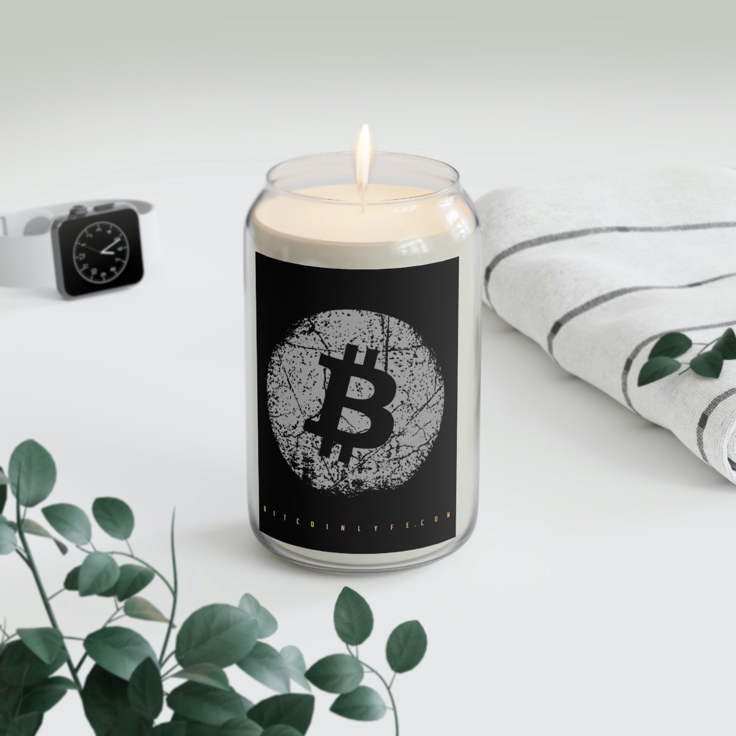 Bitcoin Large Scented Candle, BTC7