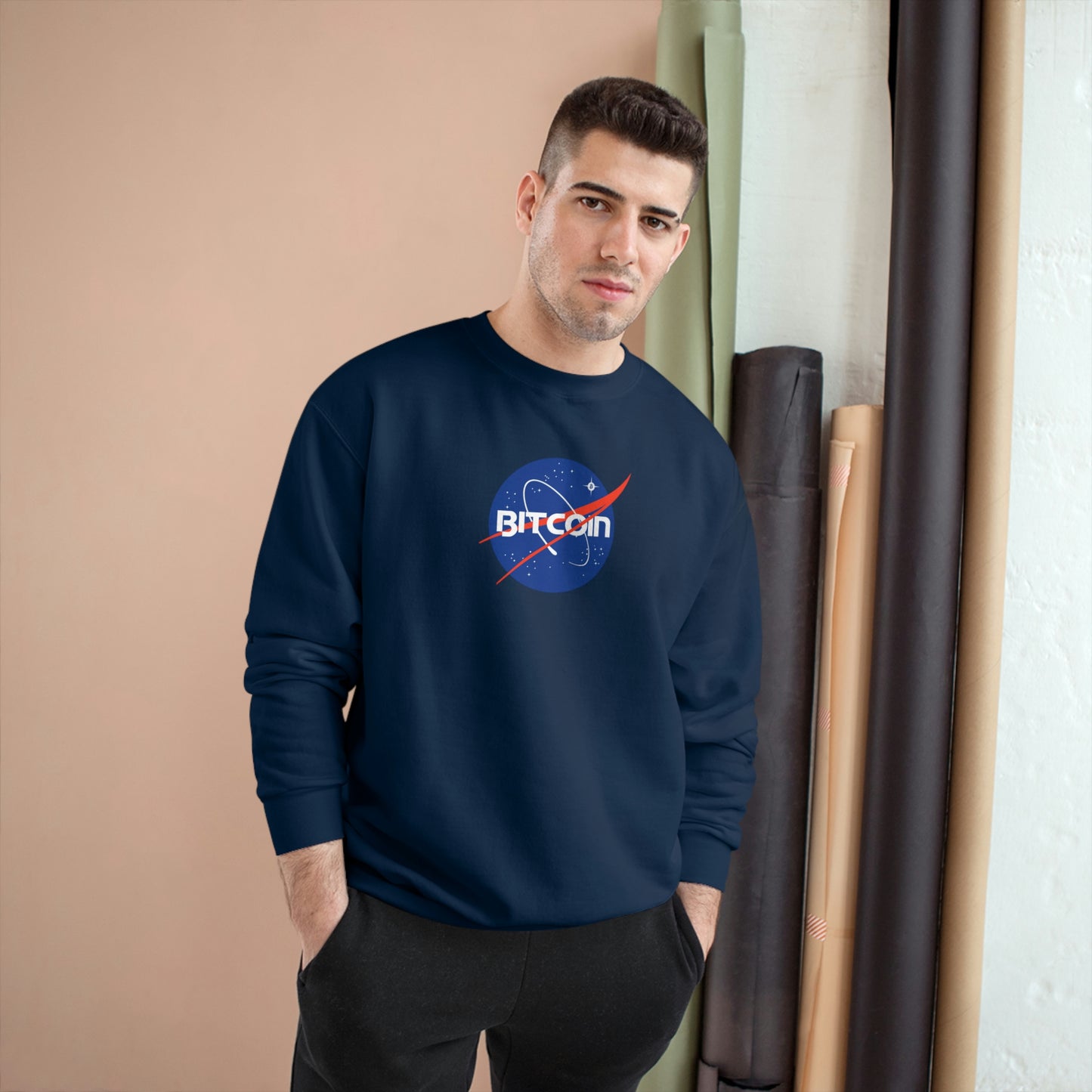 B in Space1 Champion Sweatshirt