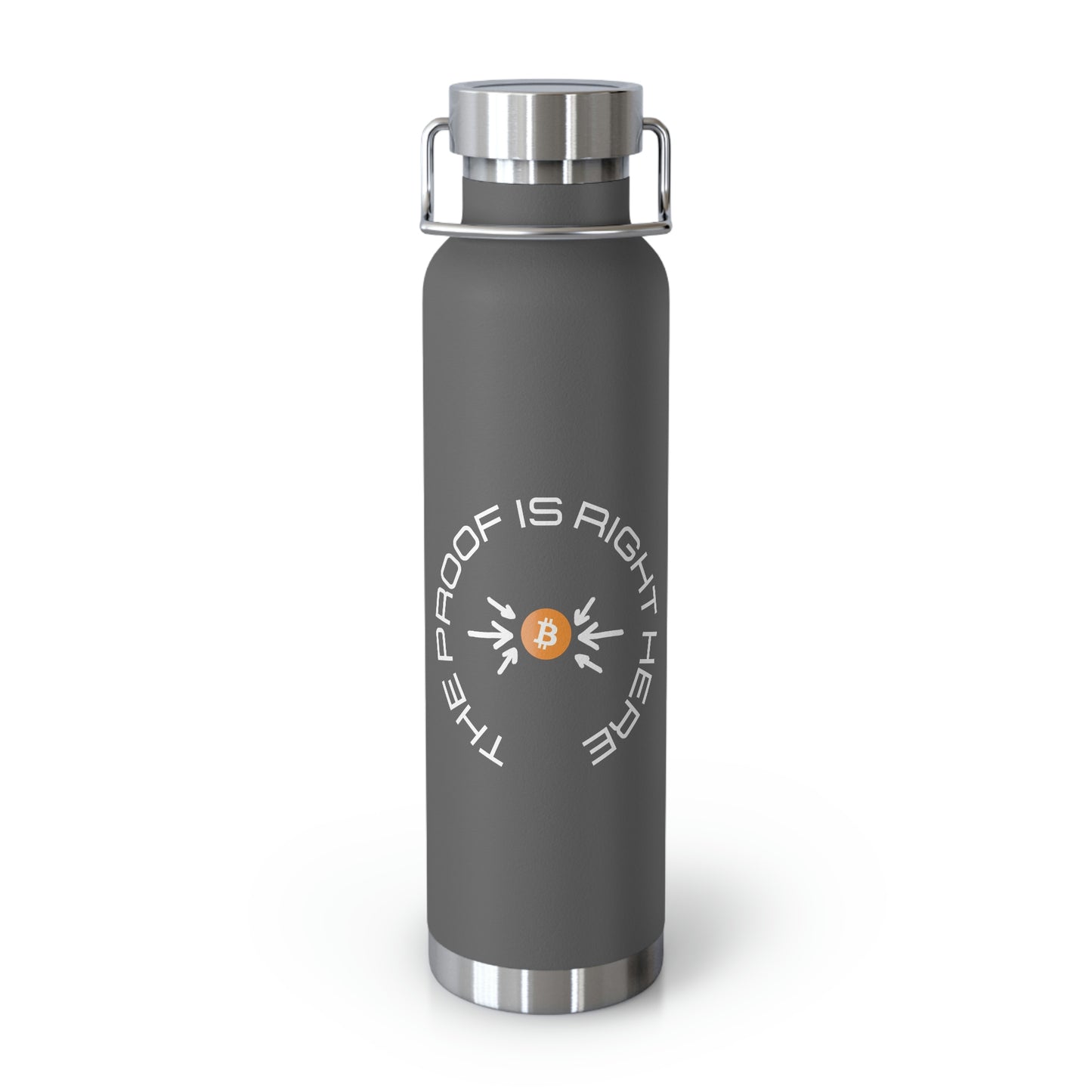BTC Proof Right Here 22oz Vacuum Insulated Bottle #5