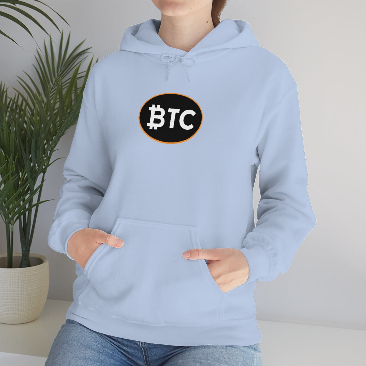 Bitcoin Oval #4 Hoodie, Blackout Version