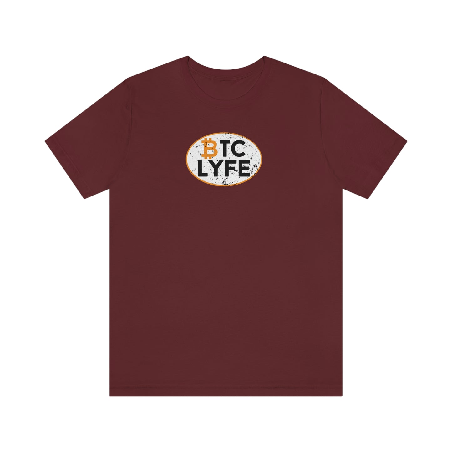 Bitcoin LYFE Oval T-Shirt