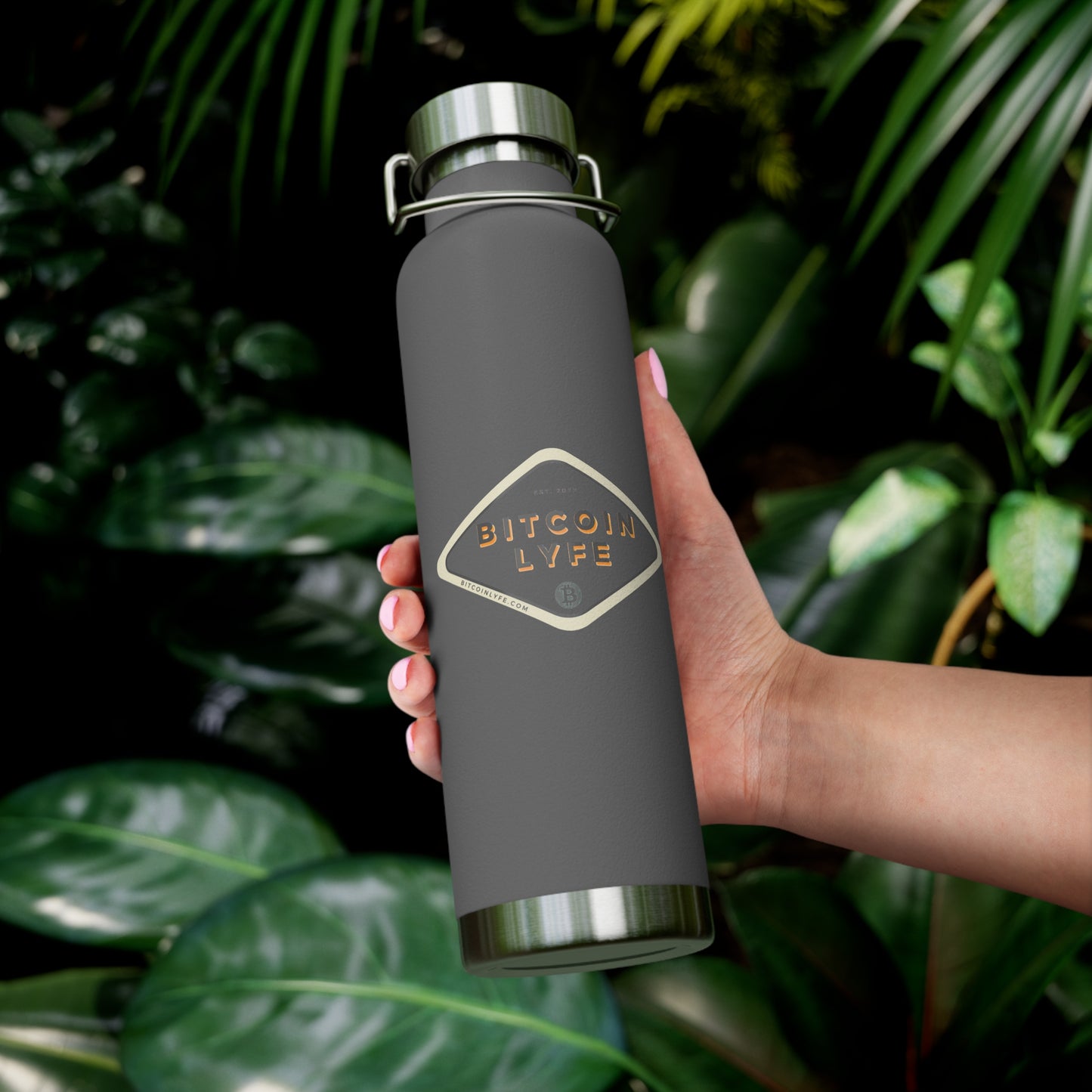 Bitcoin LYFE (Transparent) 22oz Vacuum Insulated Bottle