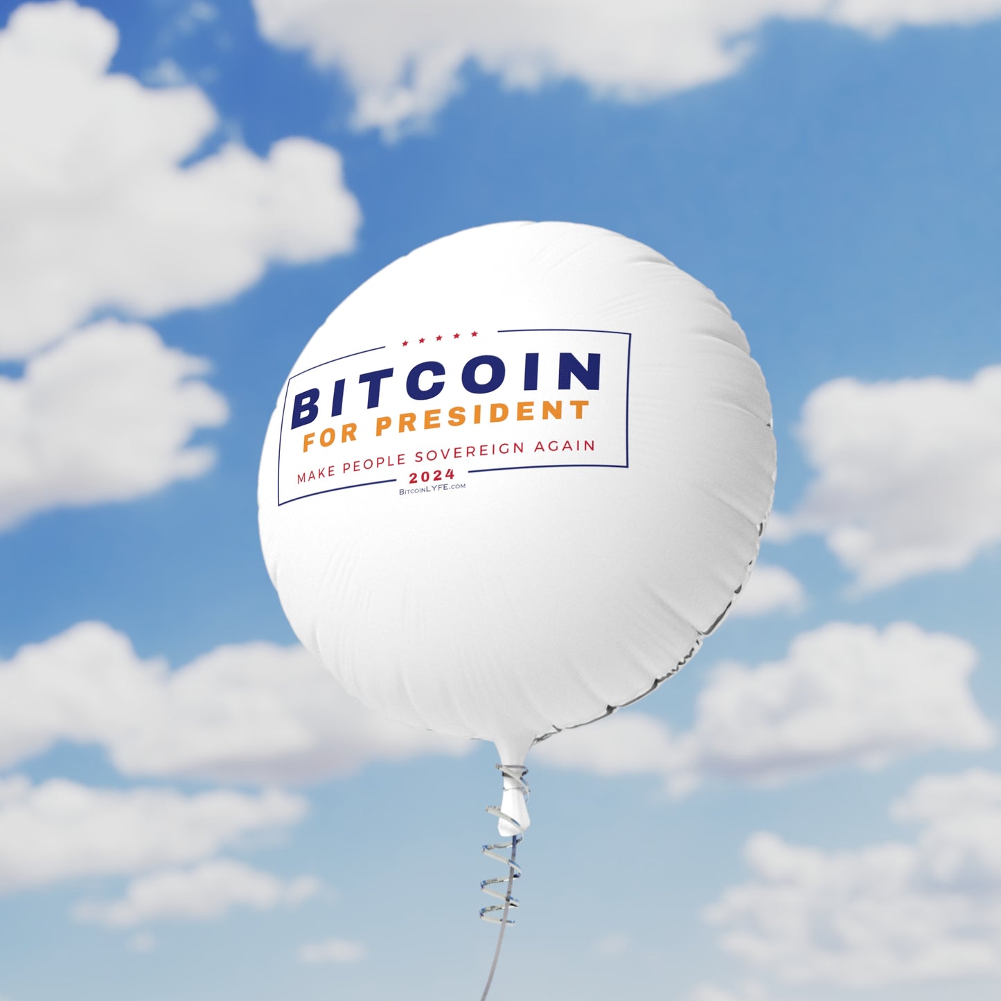 Vote - Bit...Sovereignty Mylar Helium Balloon, 22"