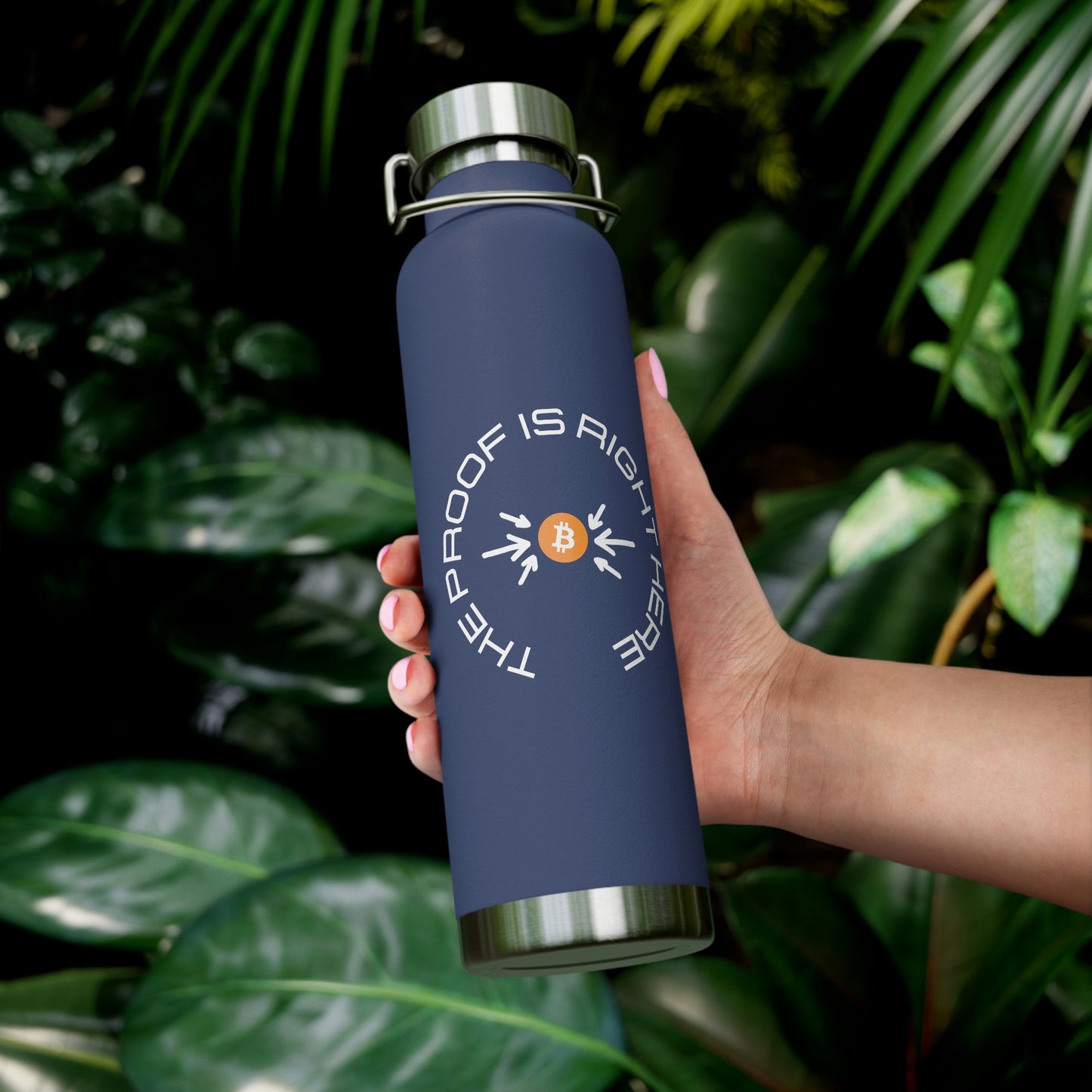 BTC Proof Right Here 22oz Vacuum Insulated Bottle #5