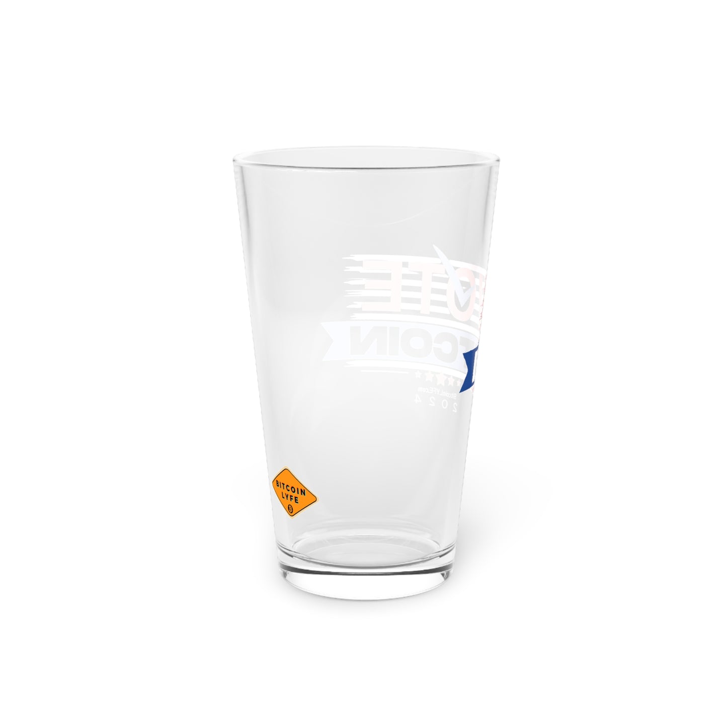 Vote Bitcoin Pint Glass