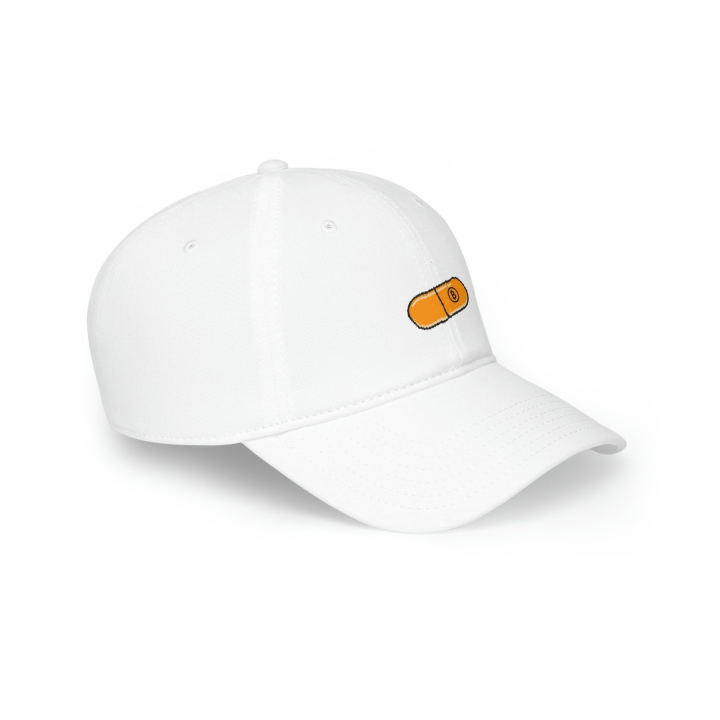 Orange Pill #2 Low Profile Baseball Cap
