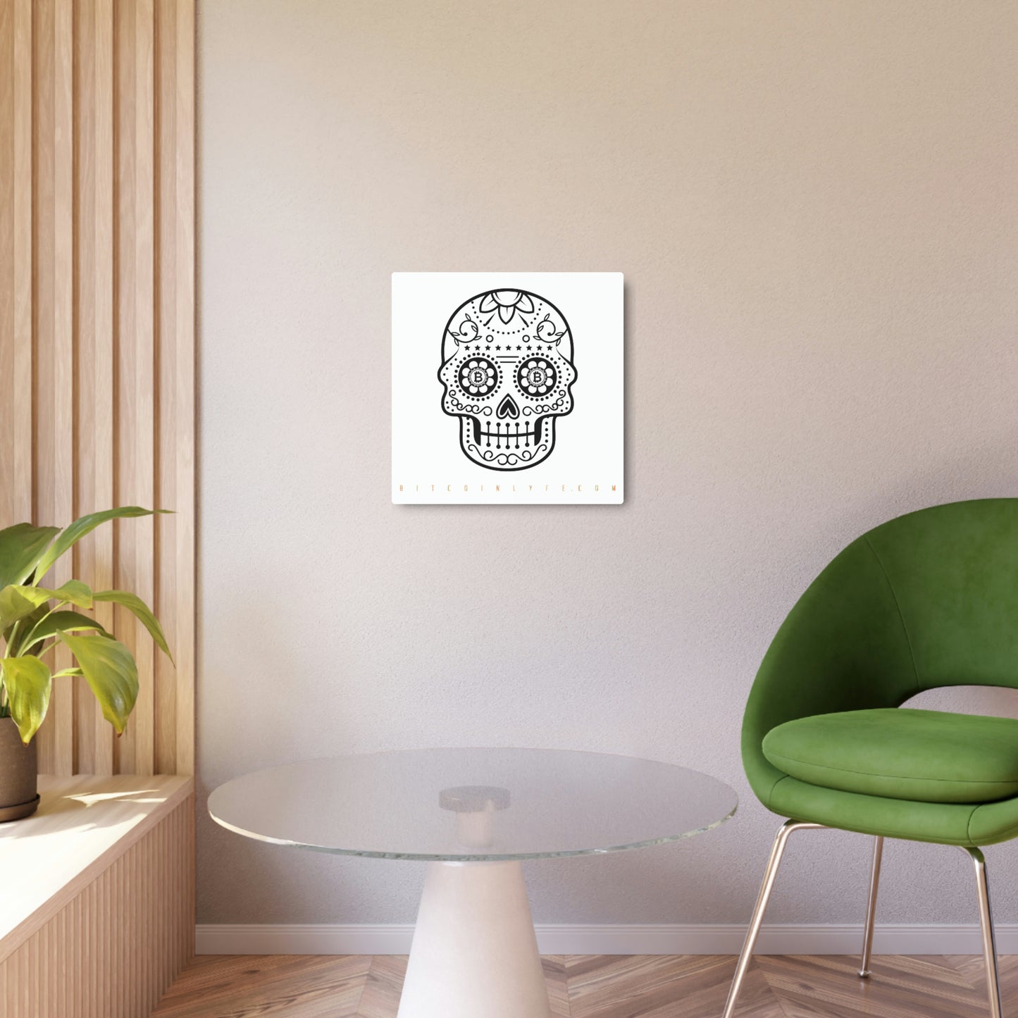 Día de los Muertos Metal Art Sign, Nueve