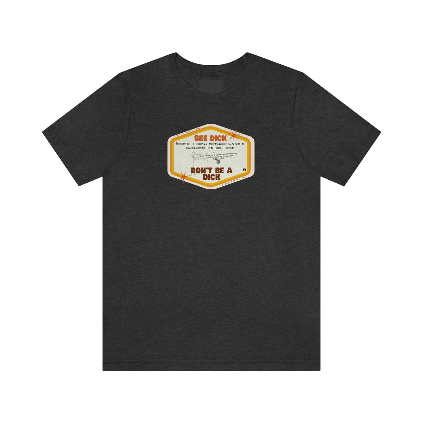 Crypto Dick T-Shirt - Seed Phrase