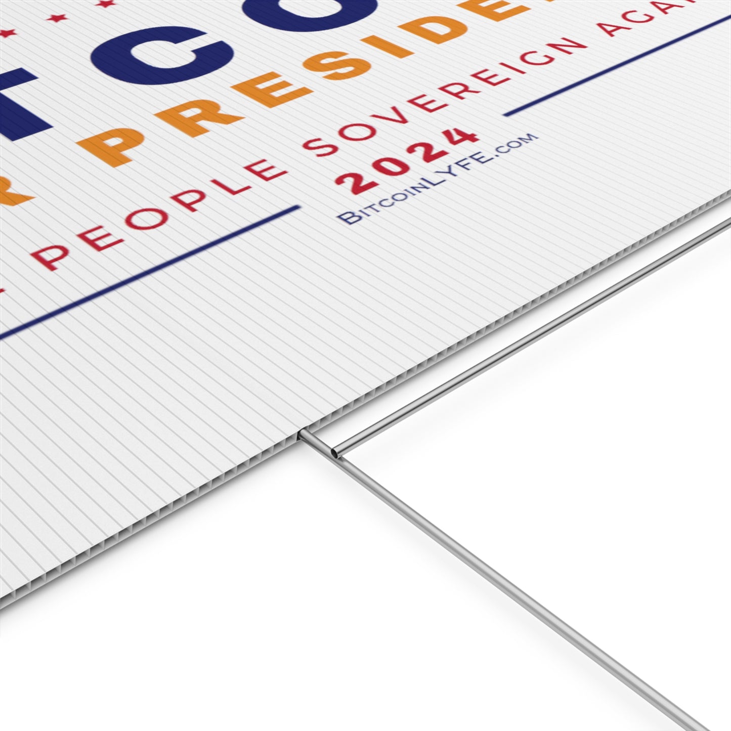 Vote - Bit...Sovereignty Plastic Yard Sign