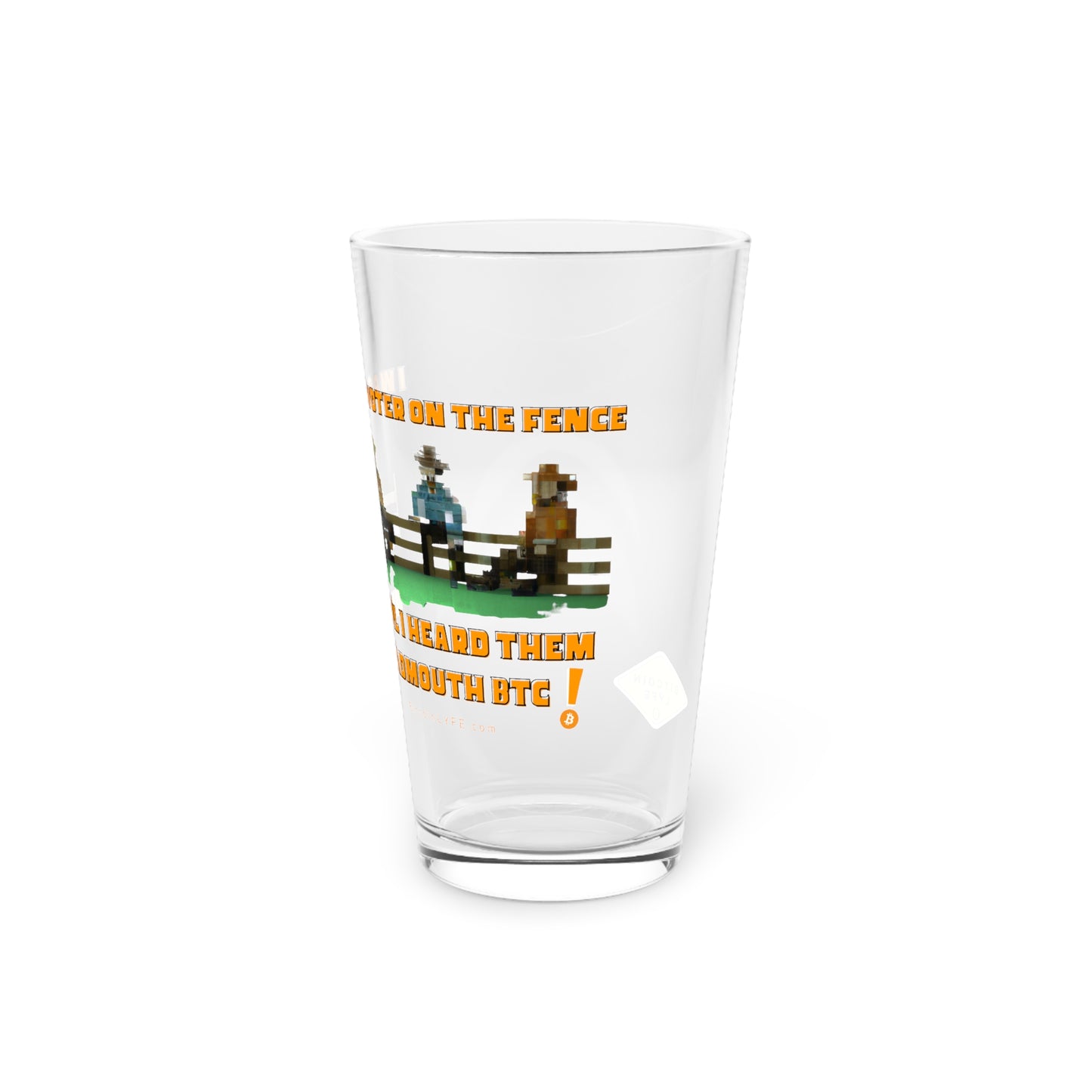 Vote - No Fence Pint Glass