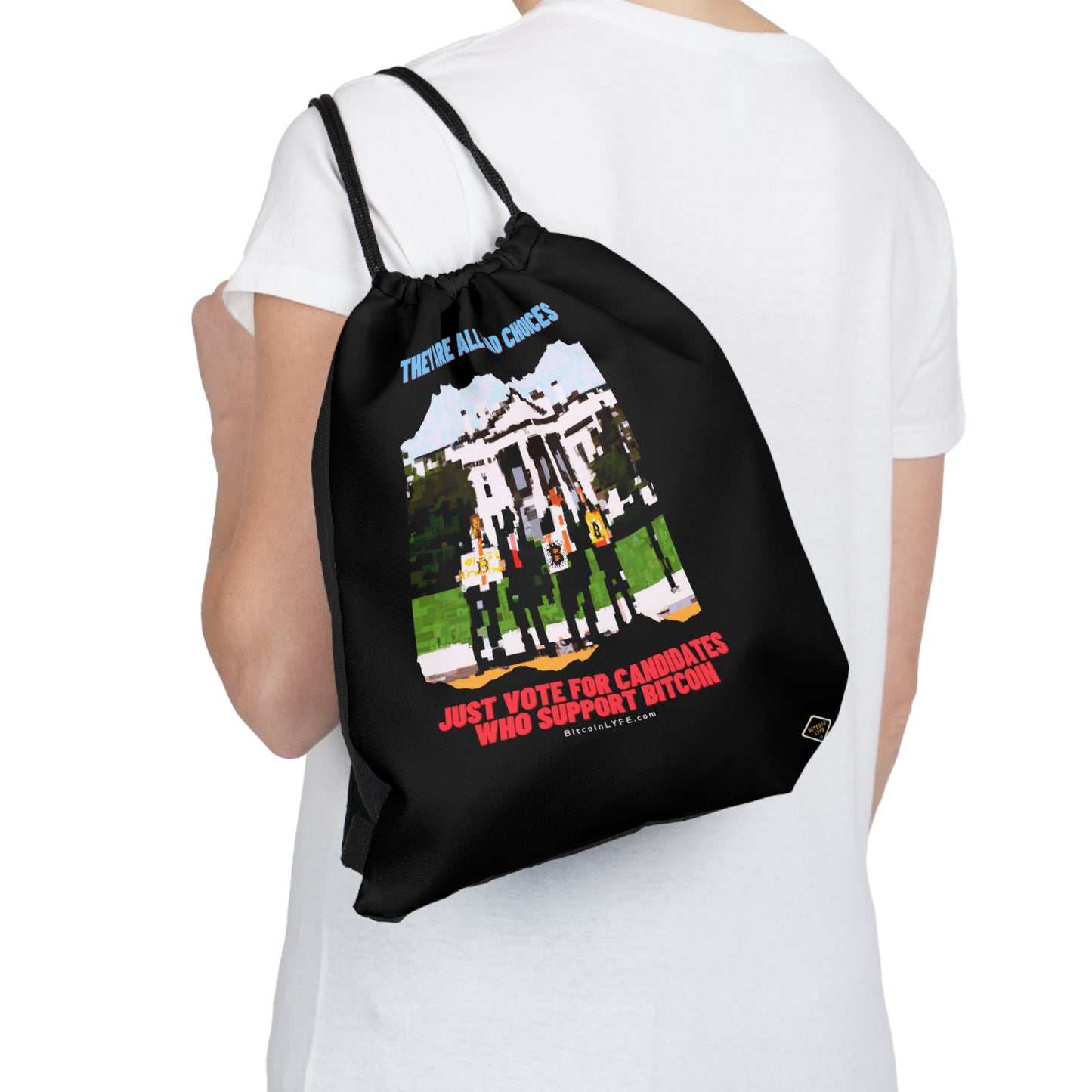 Vote - Choices Outdoor Drawstring Bag