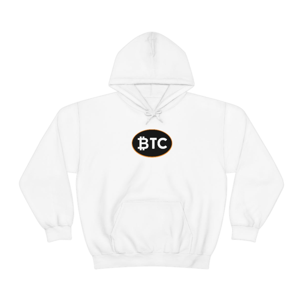 Bitcoin Oval #4 Hoodie, Blackout Version