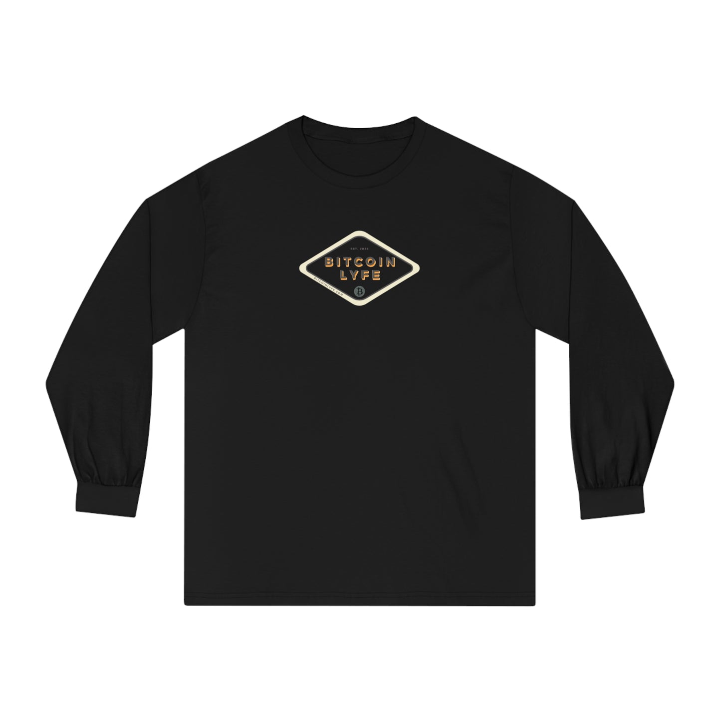 Bitcoin LYFE (Transparent) Long Sleeve T-Shirt
