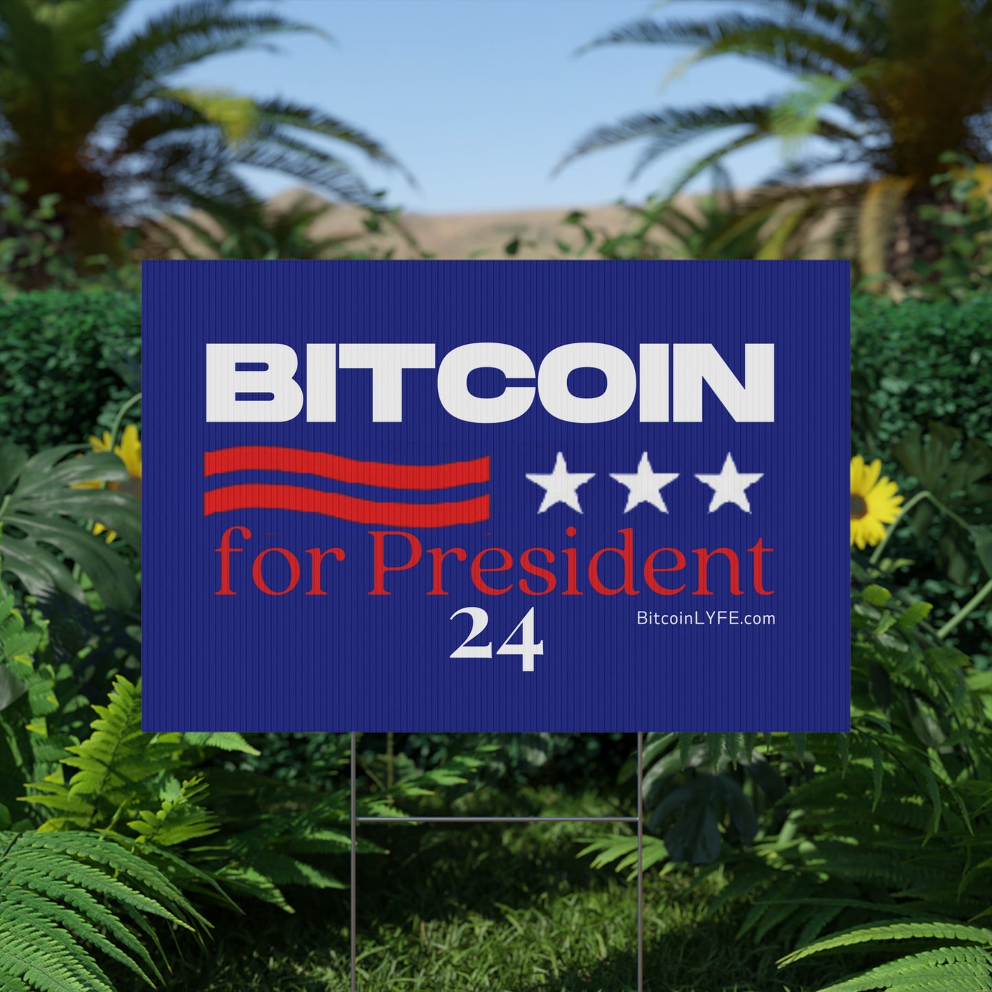 Vote - Bitbush Plastic Yard Sign