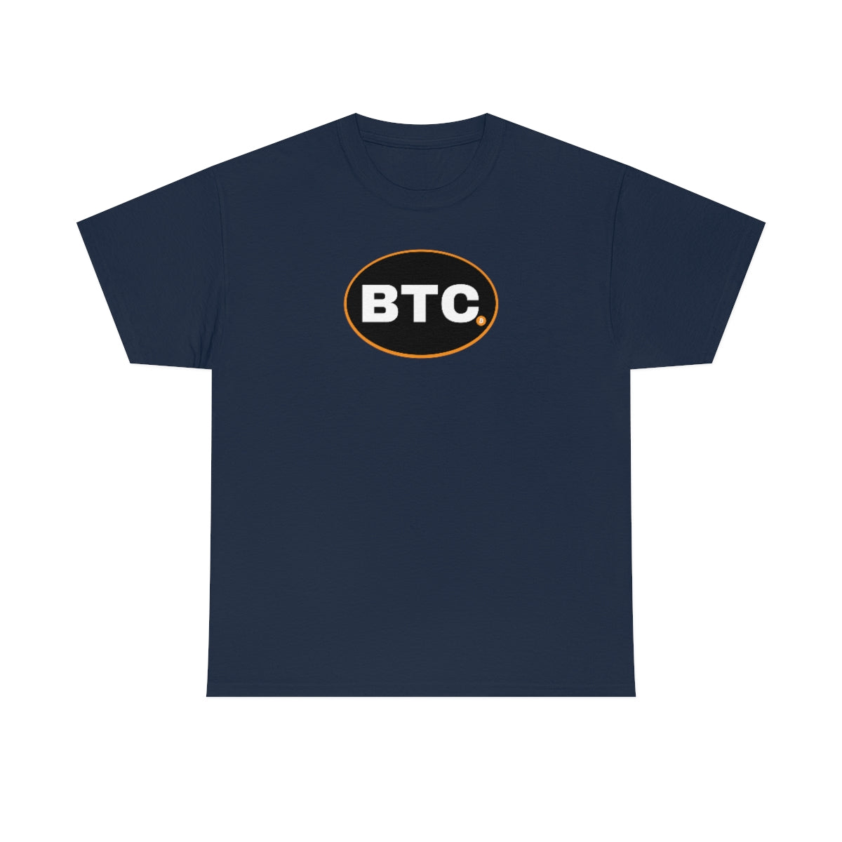 BTC Oval #3 Cotton T-Shirt, Blackout Version