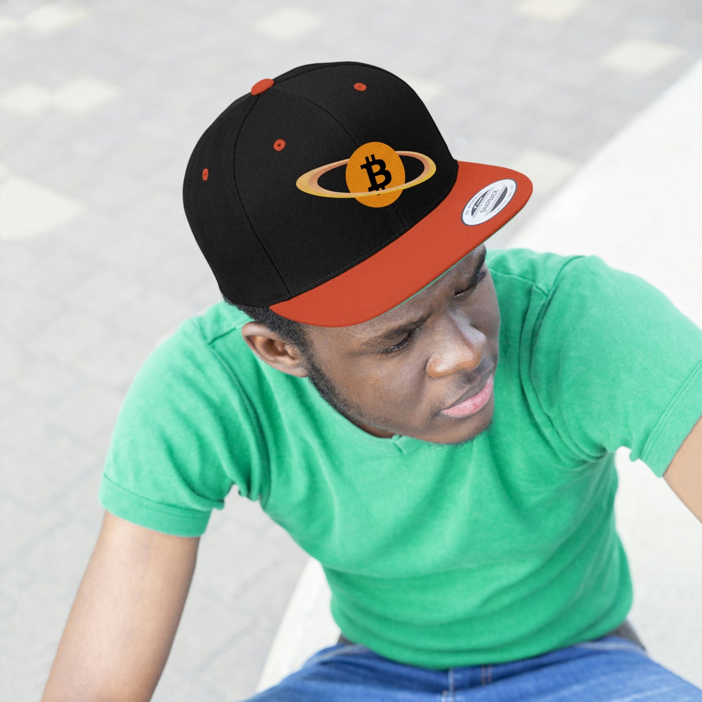Planet B Flat Bill Hat, Four Colors
