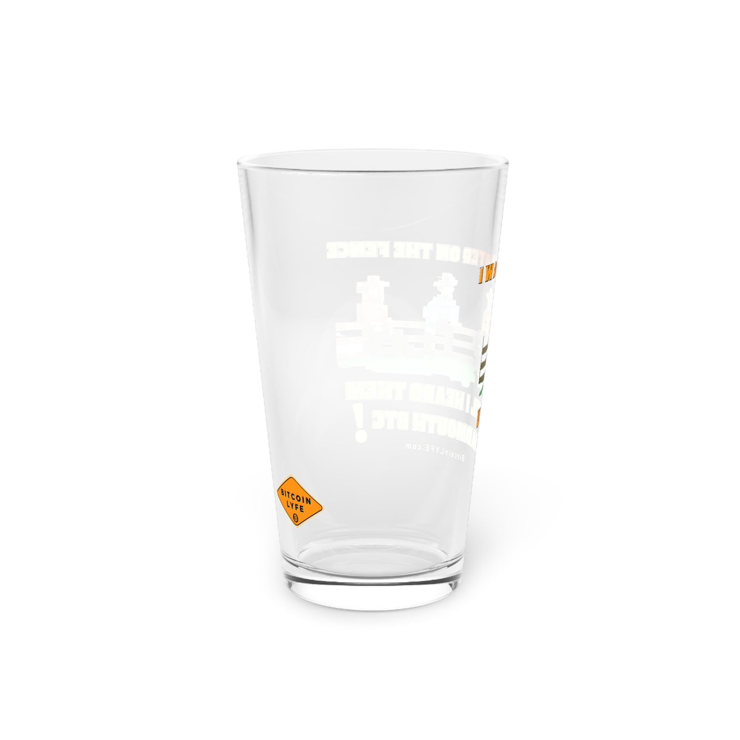 Vote - No Fence Pint Glass
