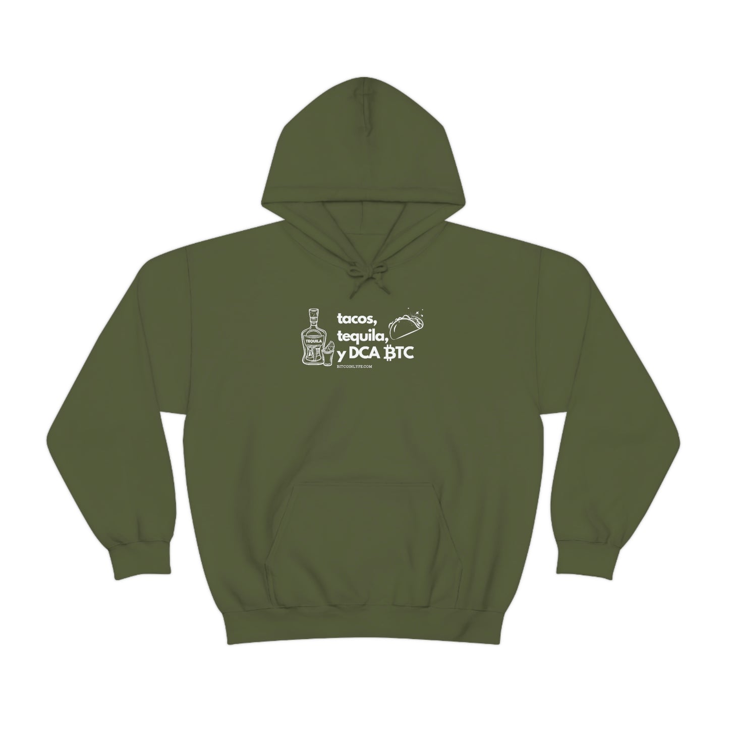 Tacos, Tequila, and DCA BTC Hooded Sweatshirt