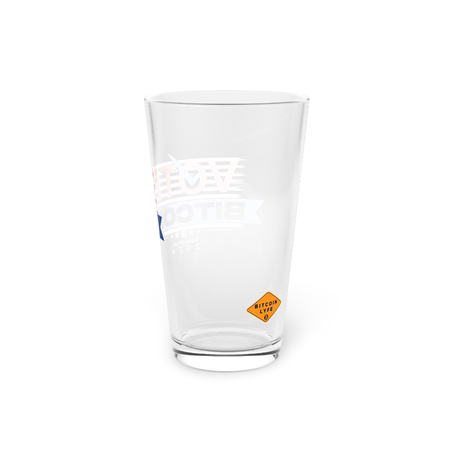 Vote Bitcoin Pint Glass