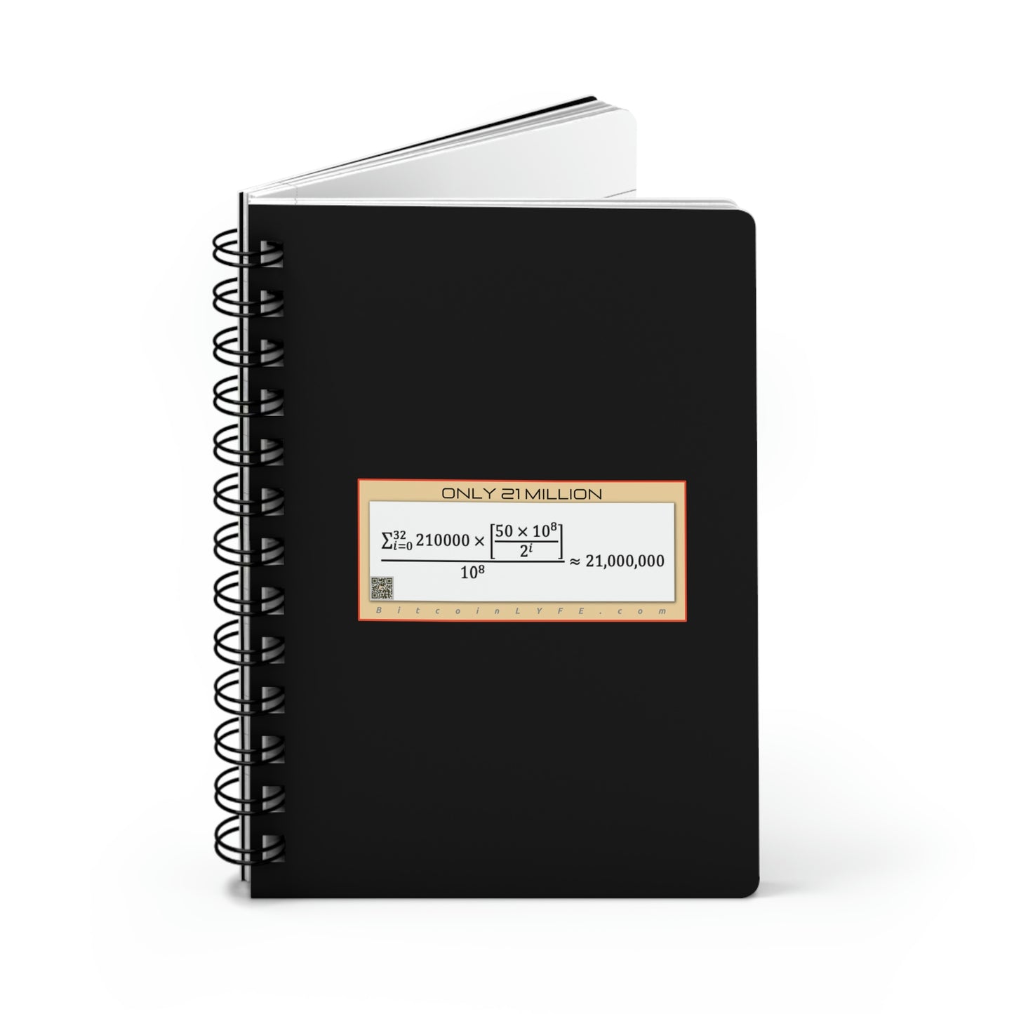 Bitcoin LYFE Spiral Bound Journal, 21M