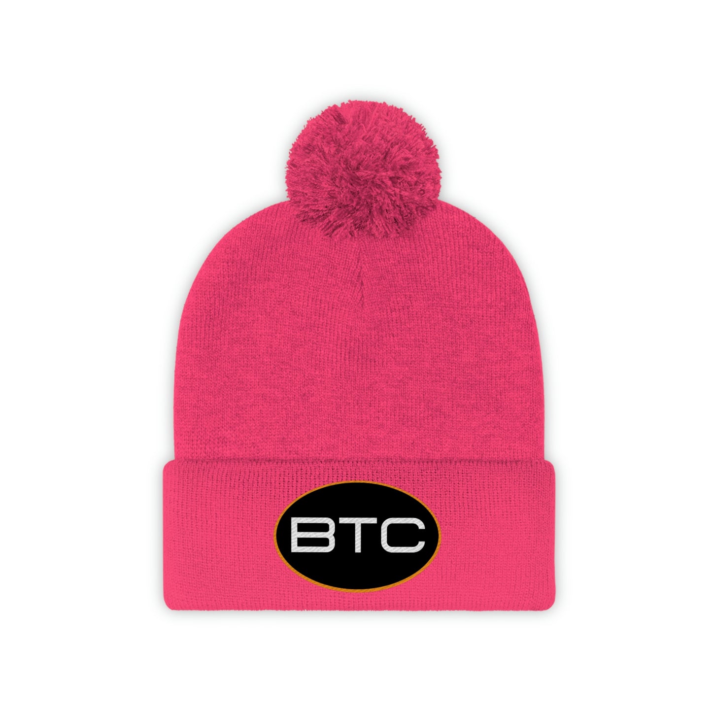 BTC Oval #1 Pom Pom Beanie