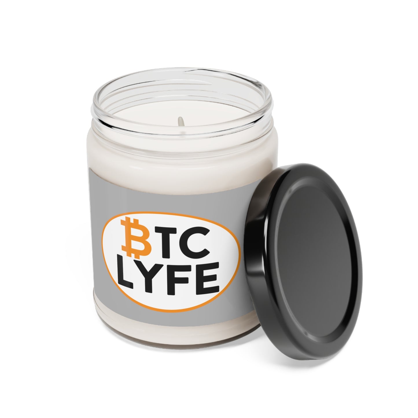 Bitcoin LYFE (Oval) Scented Soy Candle, 9oz